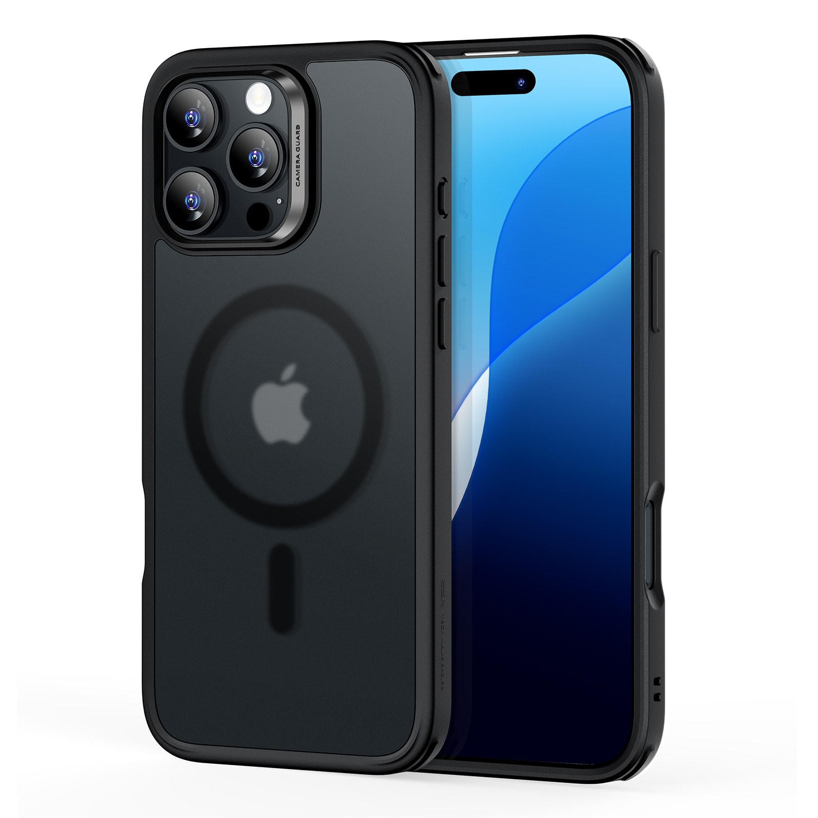 iPhone 16 Pro Classic Hybridcover MagSafe, Frosted Black