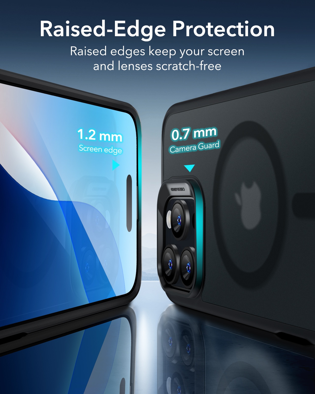 iPhone 16 Pro Classic Hybridcover MagSafe, Frosted Black