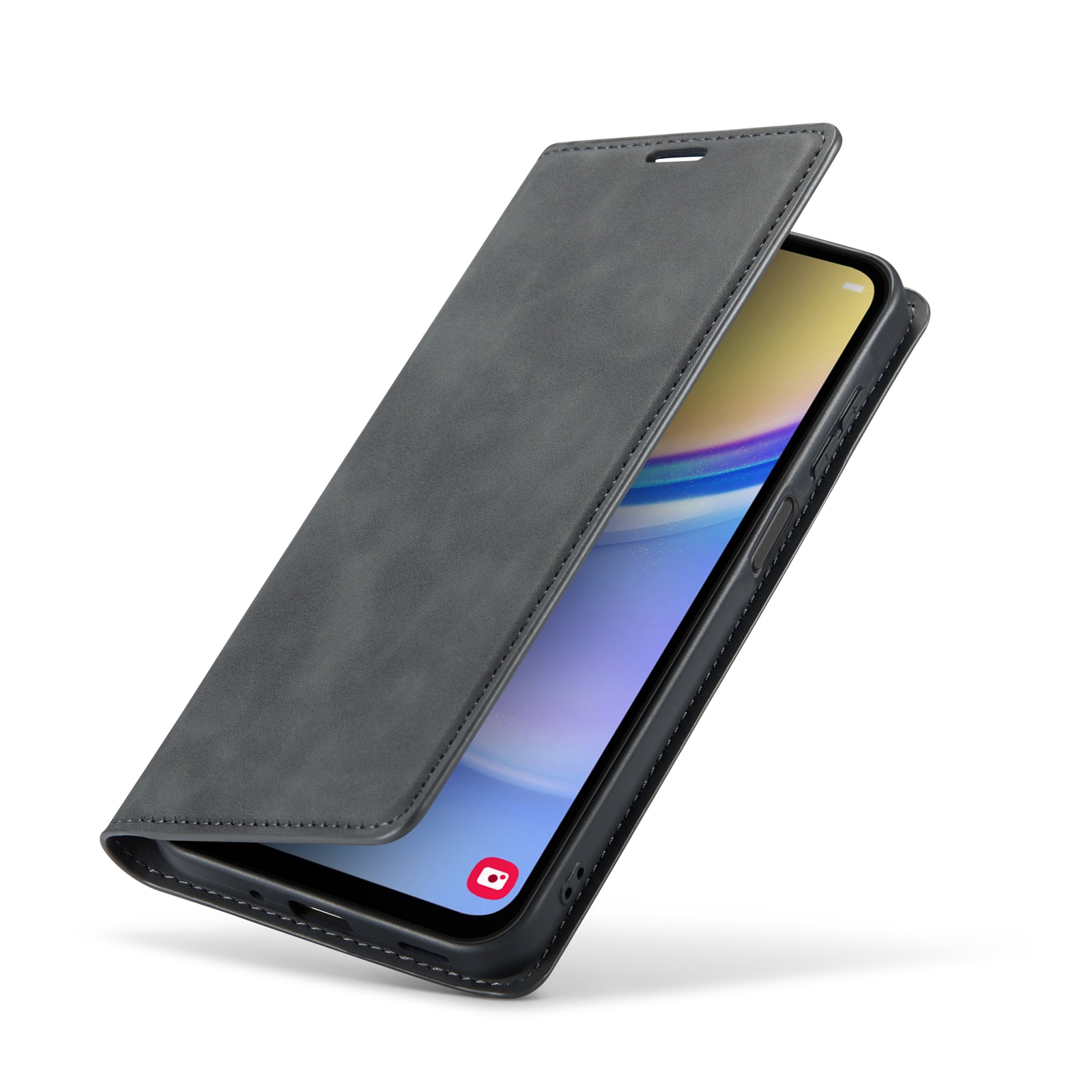 Samsung Galaxy A16 Slankt etui med kortholder, Sort