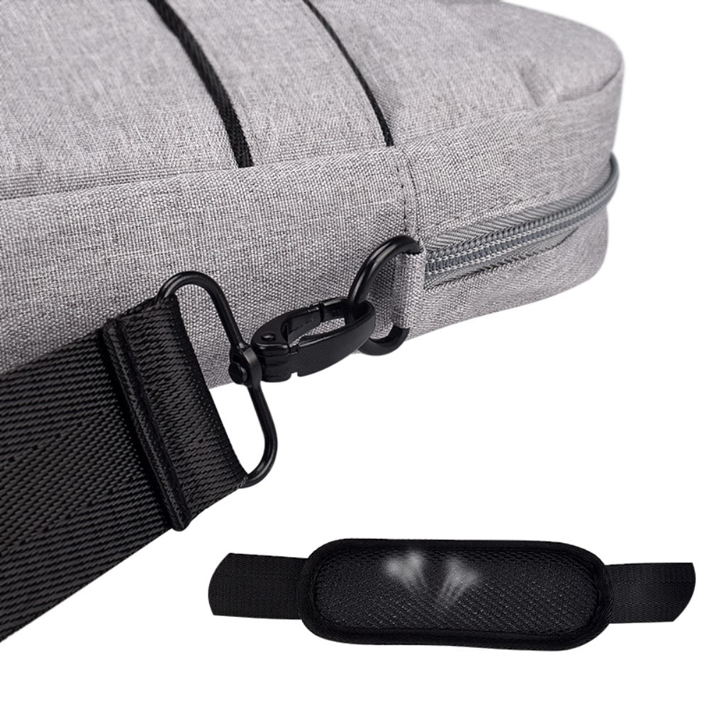 13.3" laptoptaske med skulderrem, Sort