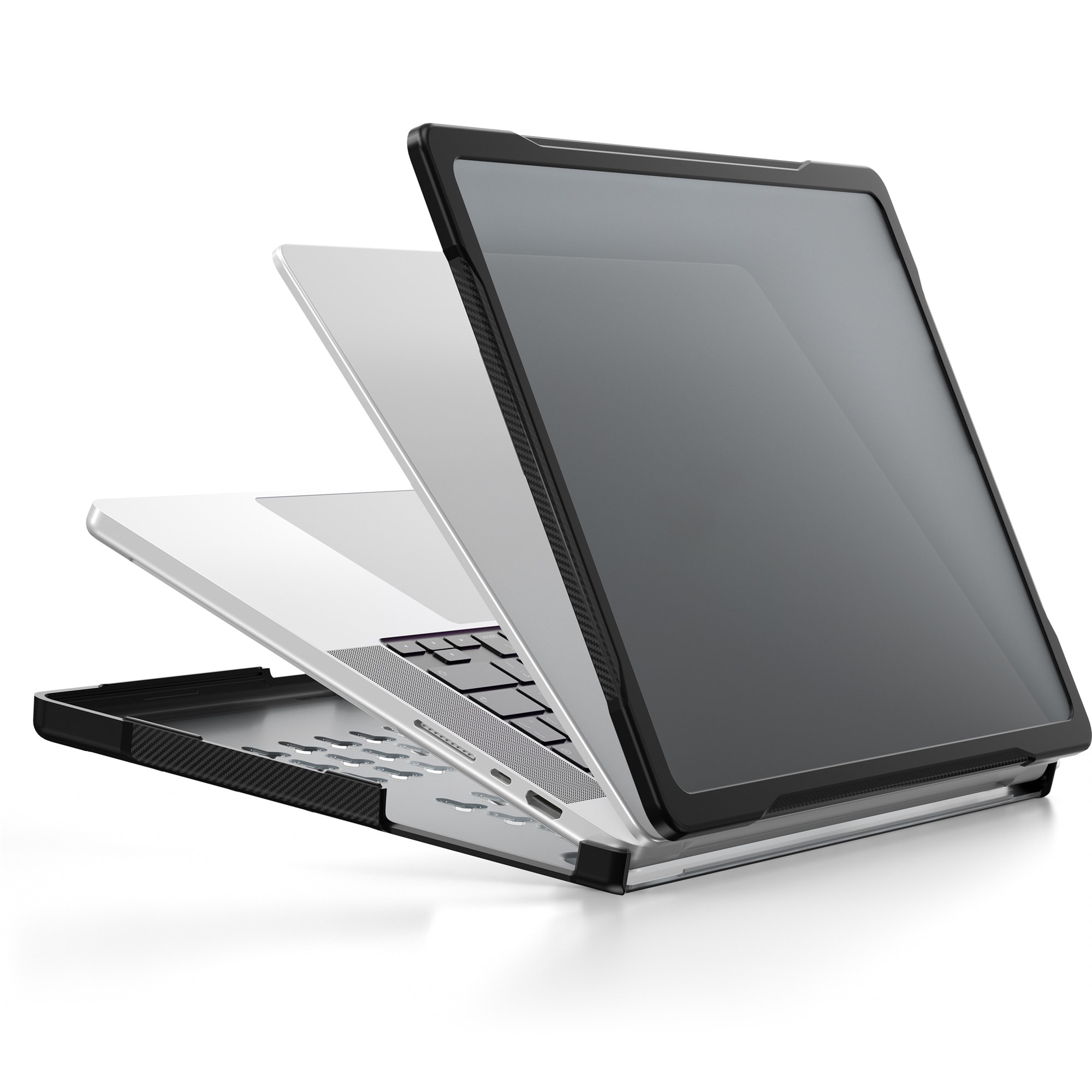 Apple MacBook Pro 14 2024 Stødsikkert Hybrid-cover, Sort