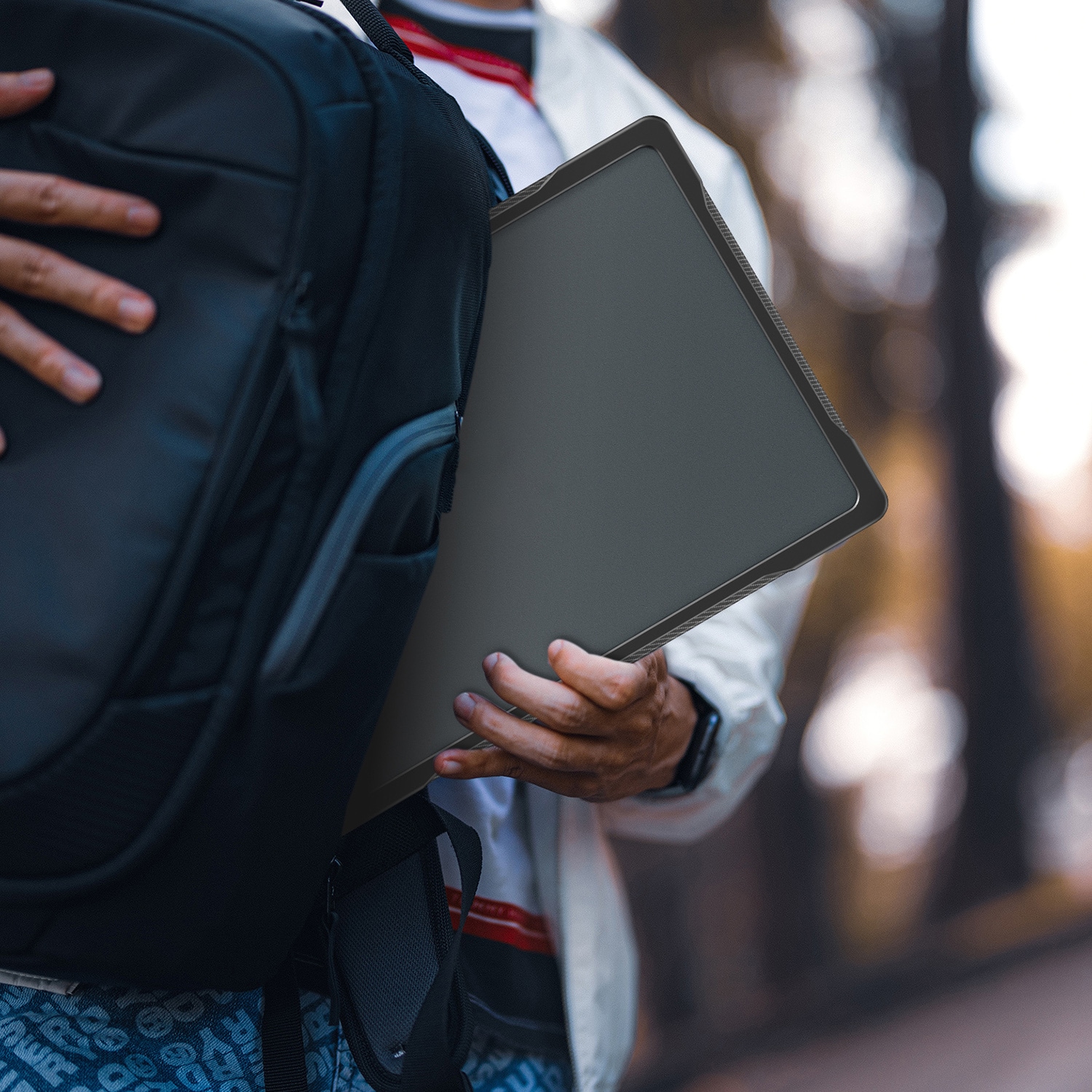 Apple MacBook Pro 14 2024 Stødsikkert Hybrid-cover, Sort