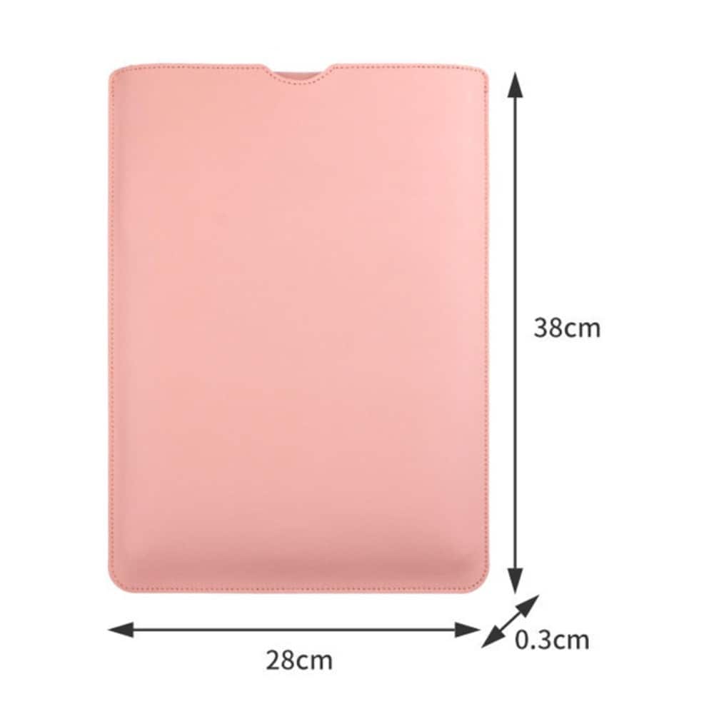 16" Smart laptopetui i kunstlæder, Sort