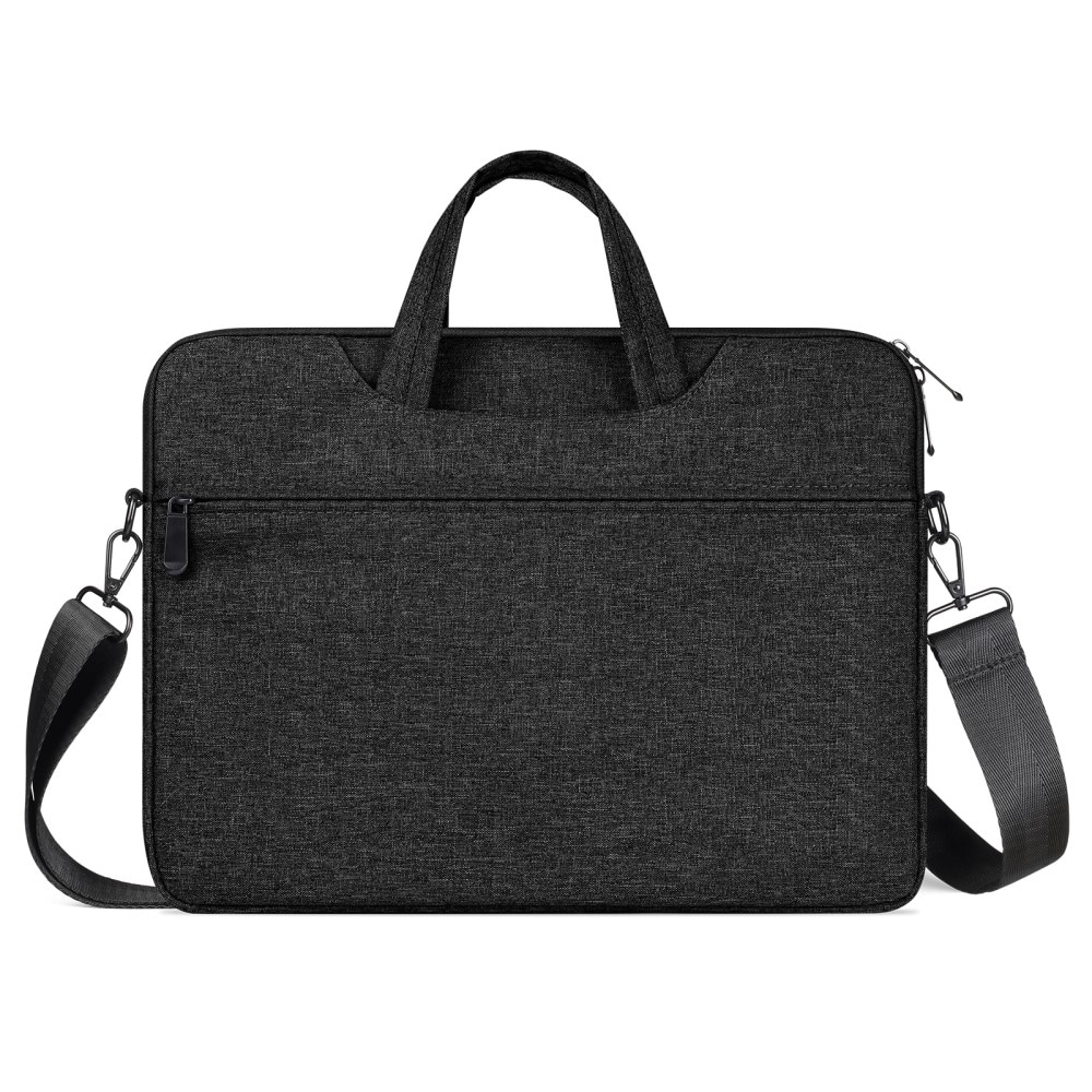 Computertaske med skulderrem til 13.9" laptop, Sort