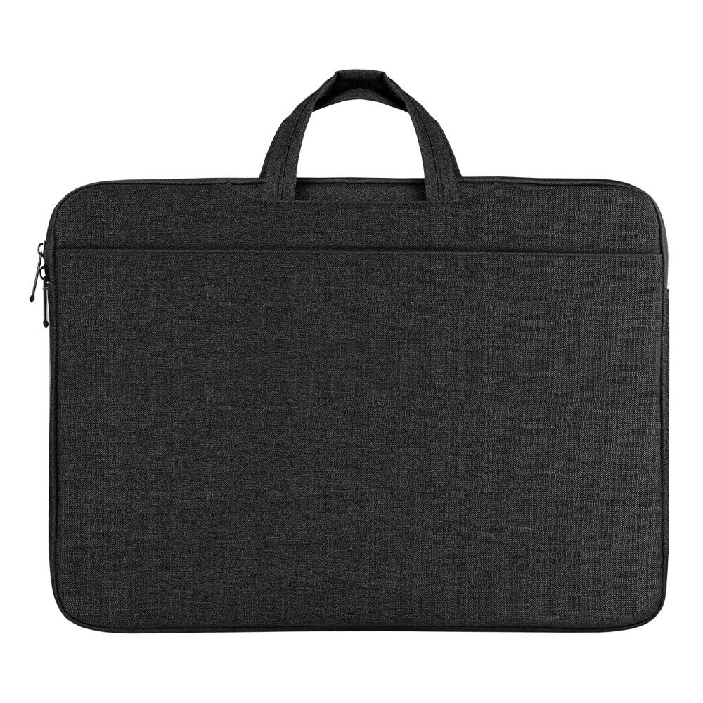 Computertaske med flere yderlommer til 13.9" laptop, Sort
