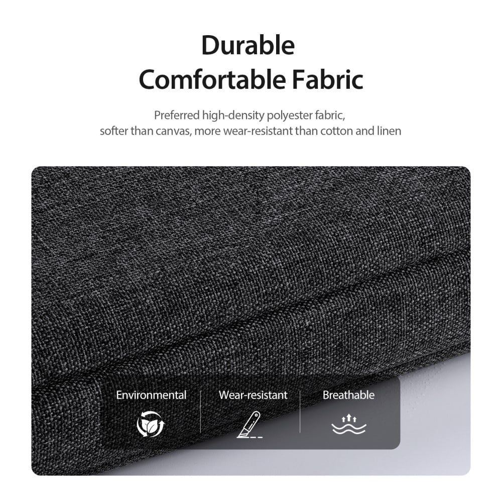 Computertaske med flere yderlommer til 13.9" laptop, Sort