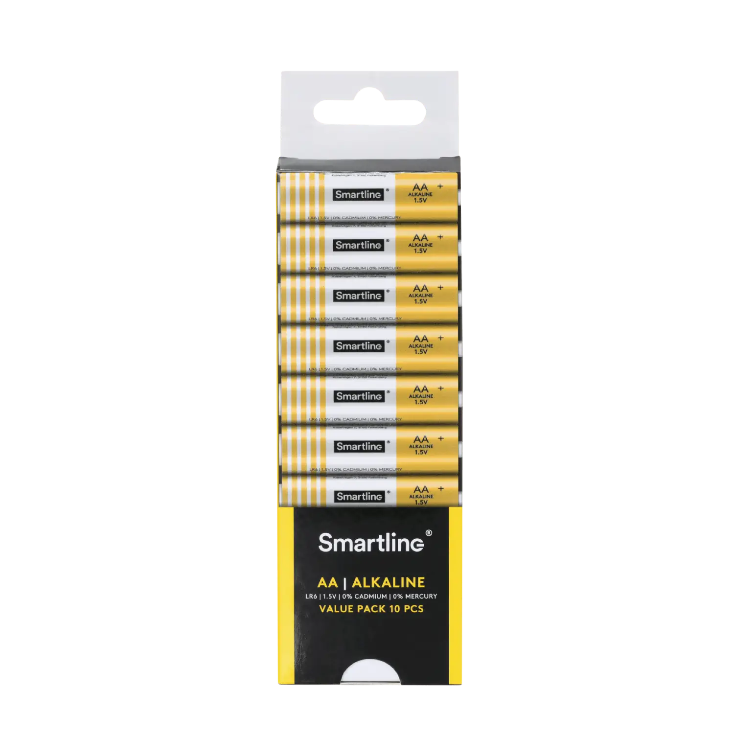 10-pak alkaline AA-batterier LR6