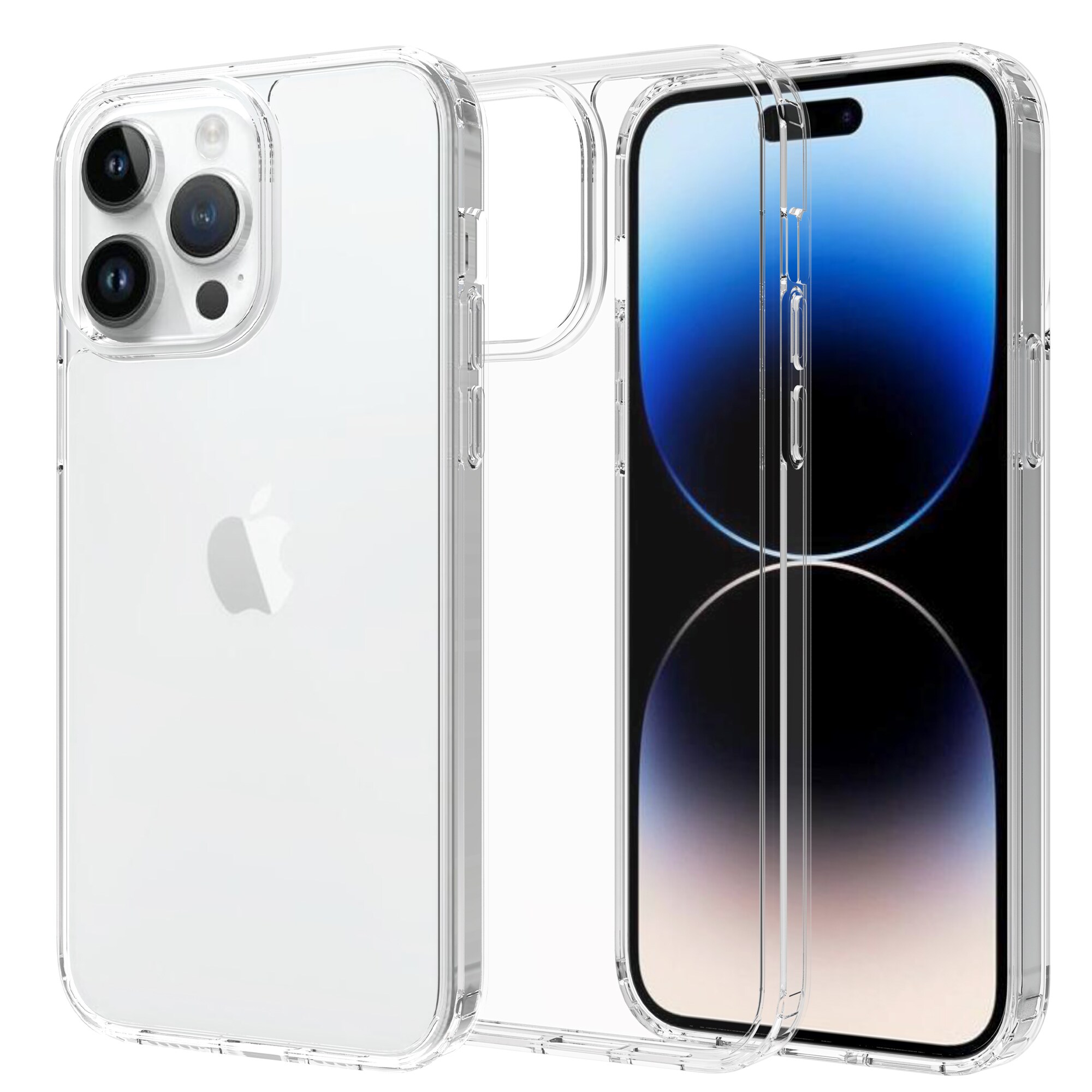 iPhone 14 Pro Max Crystal Hybrid-cover, Gennemsigtig
