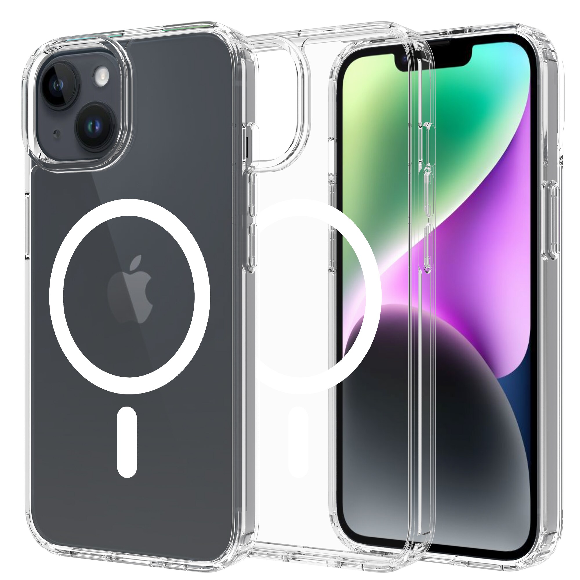 iPhone 13 Mini MagSafe Hybrid-cover, Gennemsigtig