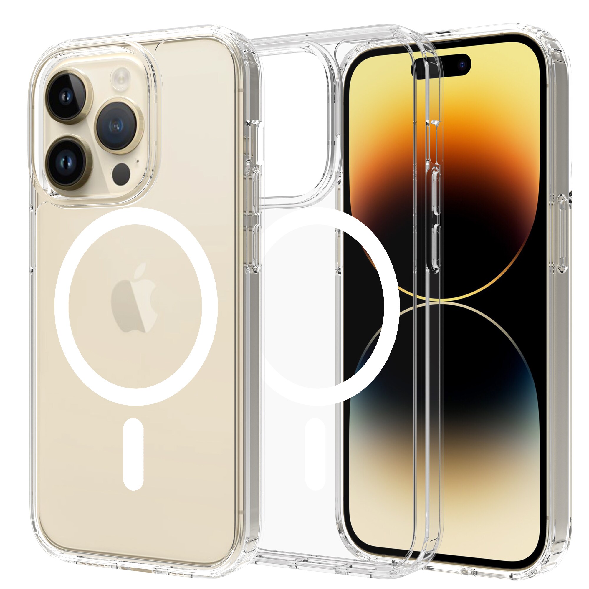 iPhone 14 Pro Max MagSafe Hybrid-cover, Gennemsigtig