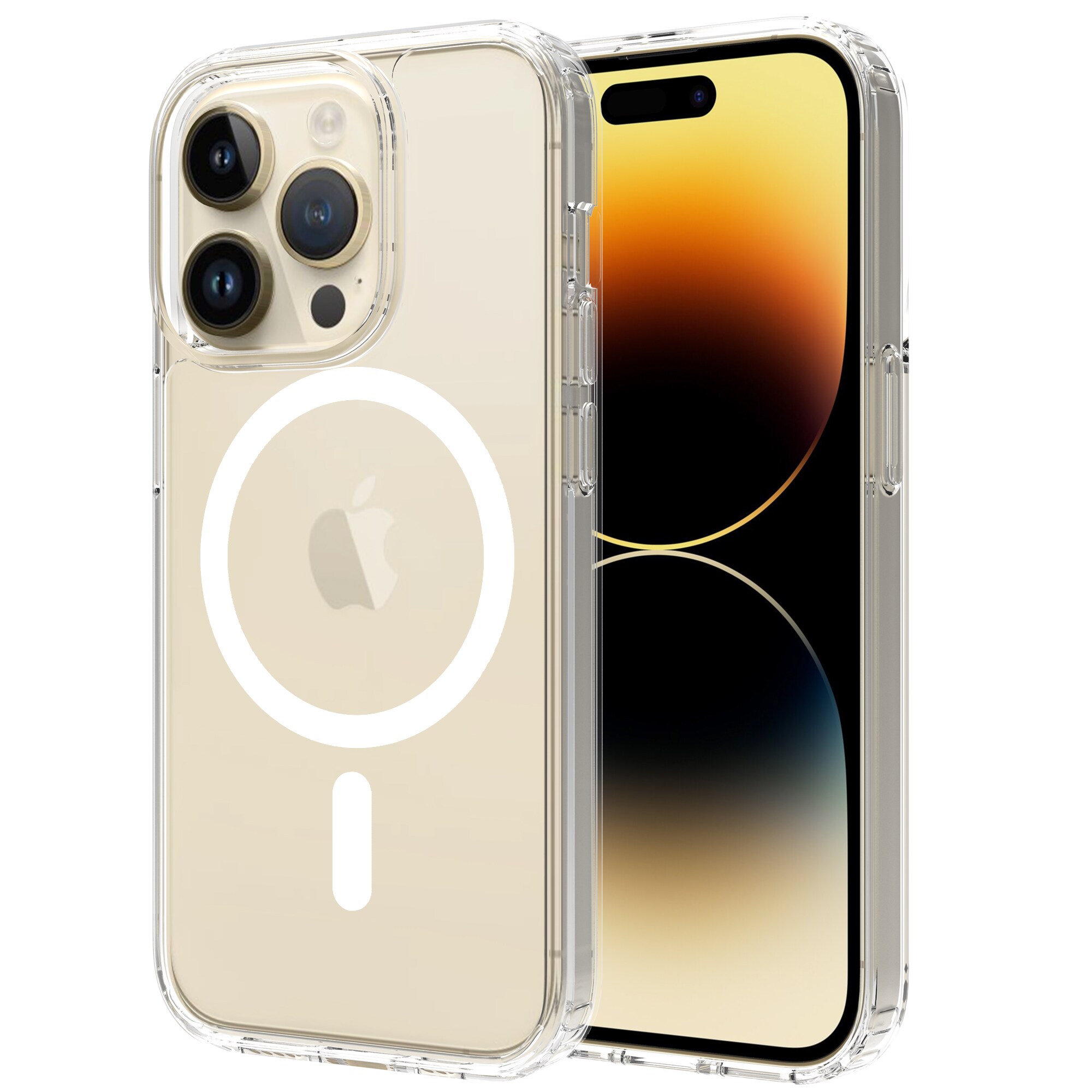 iPhone 14 Pro MagSafe Hybrid-cover, Gennemsigtig
