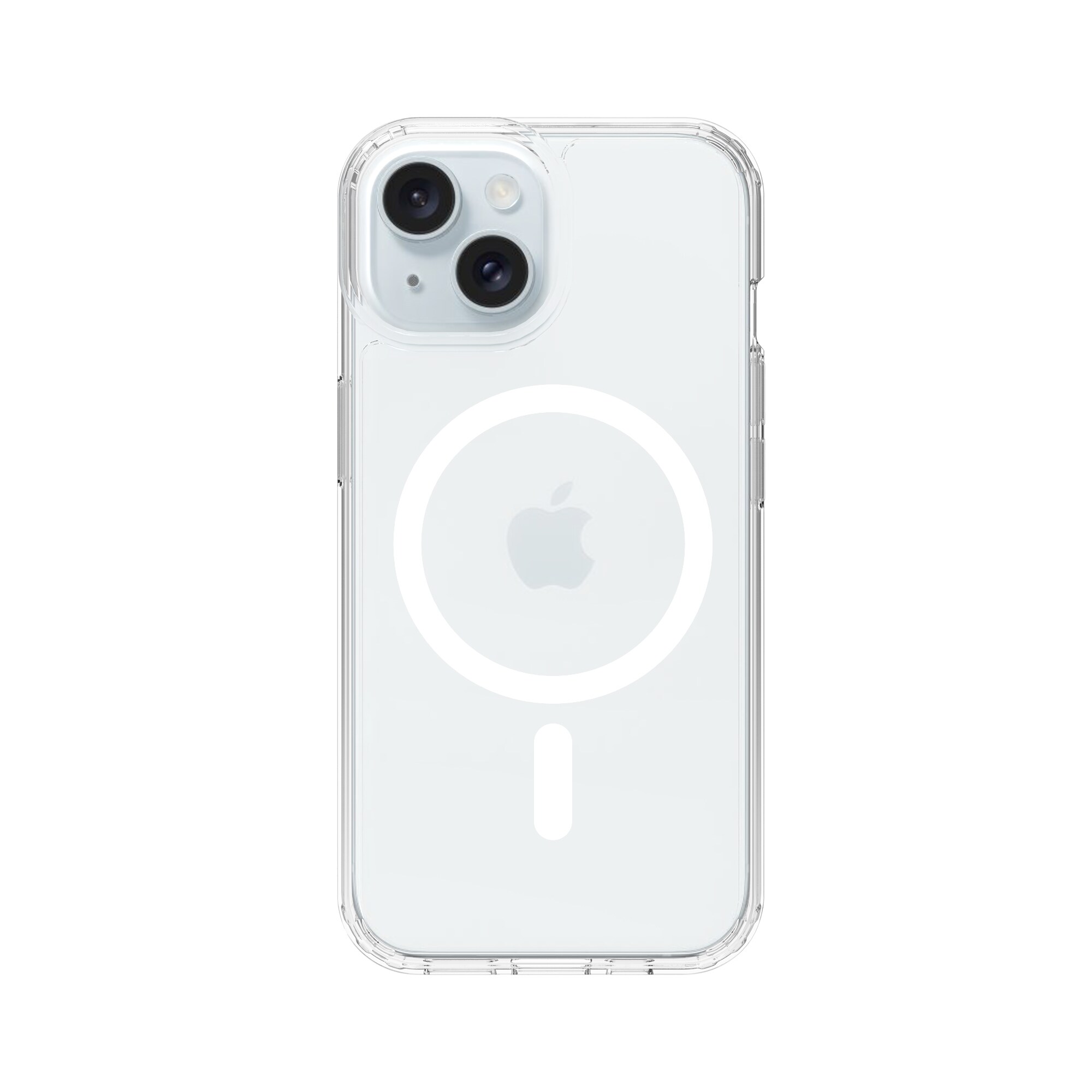iPhone 15 MagSafe Hybrid-cover, Gennemsigtig