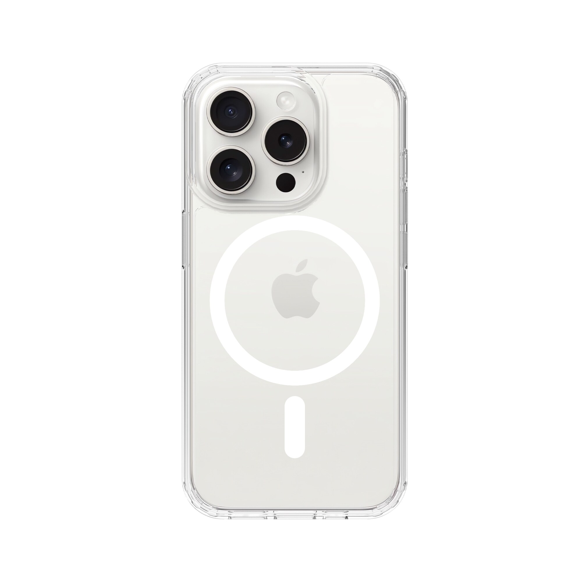 iPhone 15 Pro MagSafe Hybrid-cover, Gennemsigtig