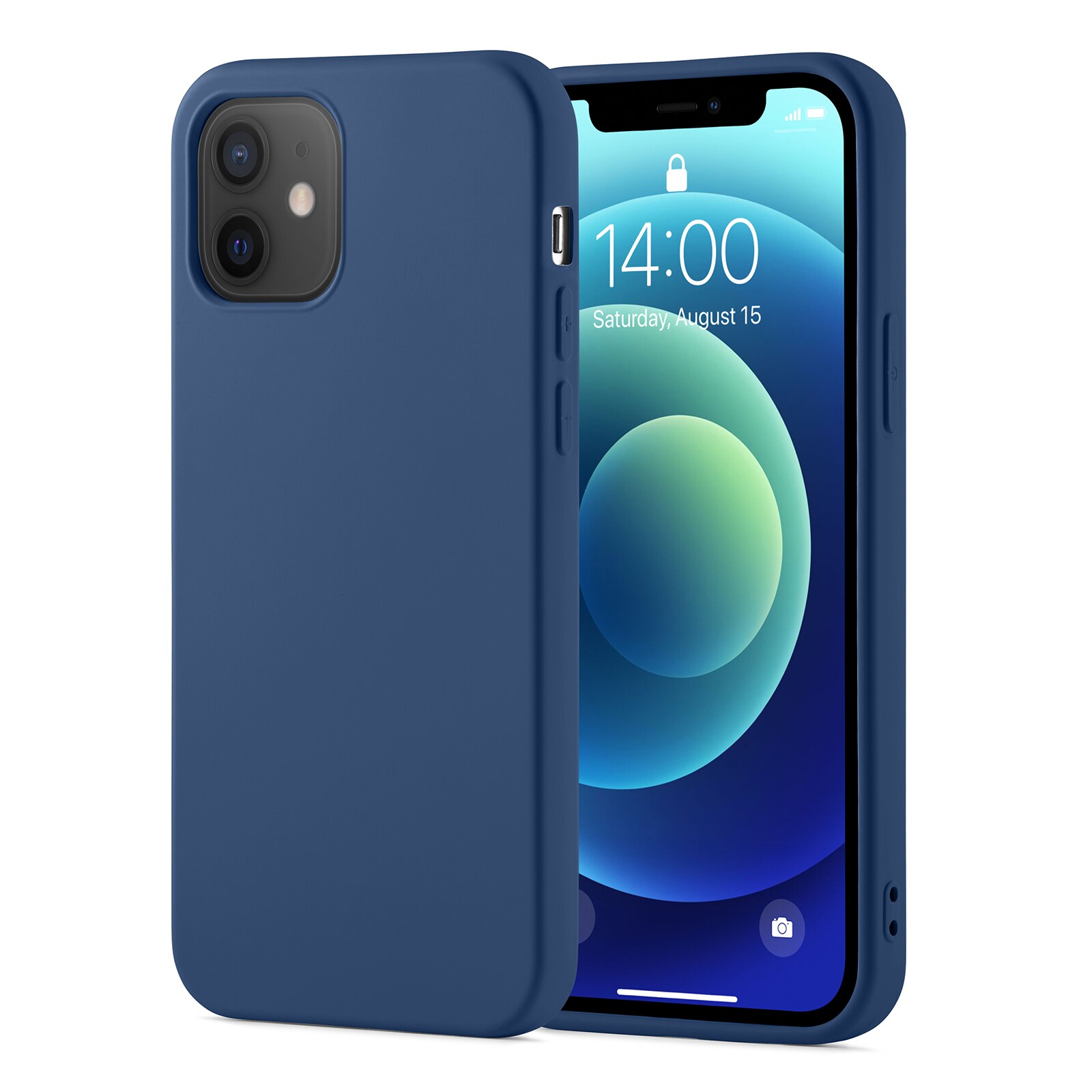 iPhone 12/iPhone 12 Pro Mobilcover i TPU, Mørkeblå