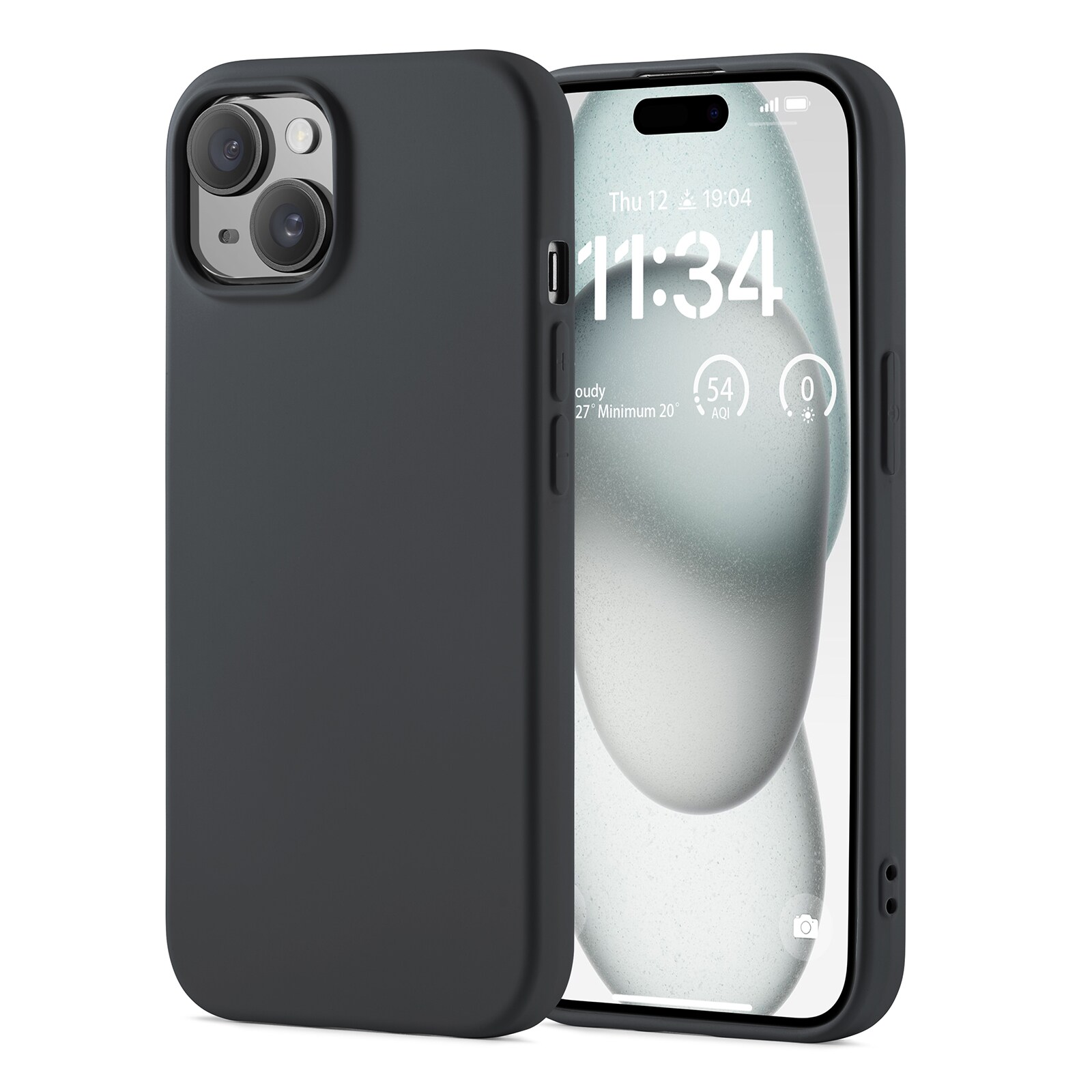 iPhone 15 Mobilcover i TPU, Grå