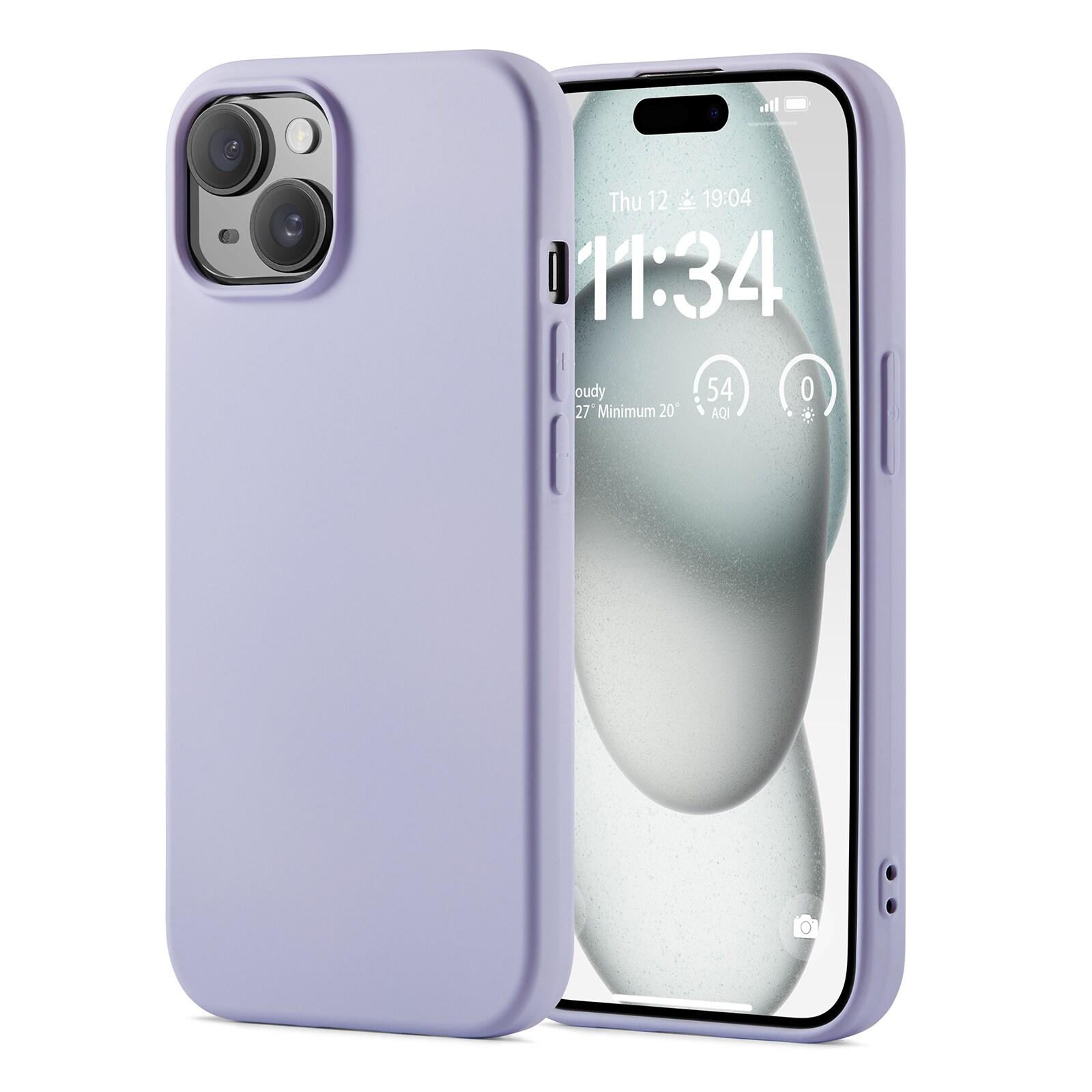iPhone 15 Mobilcover i TPU, Lilla