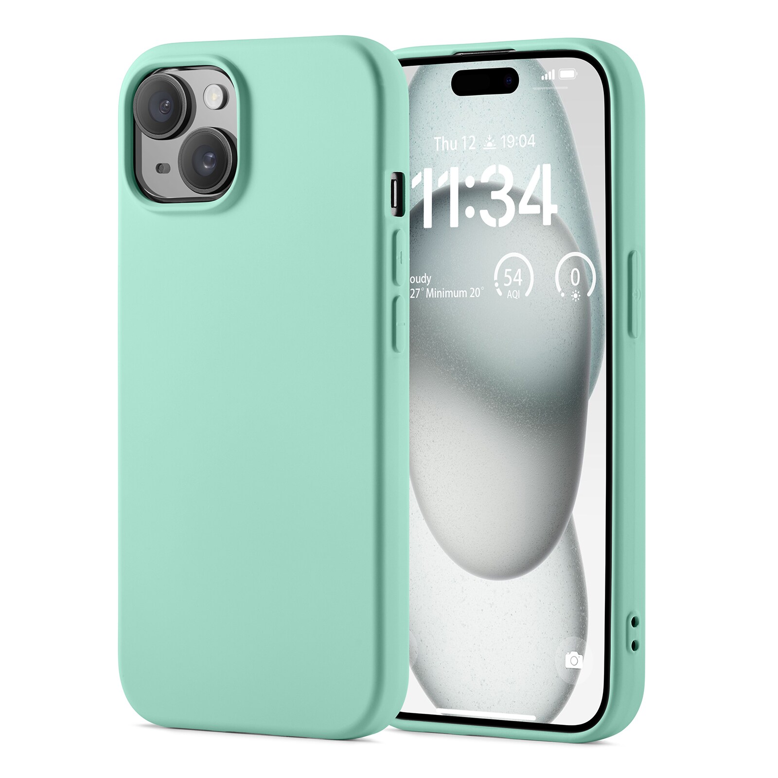 iPhone 15 Mobilcover i TPU, Grøn