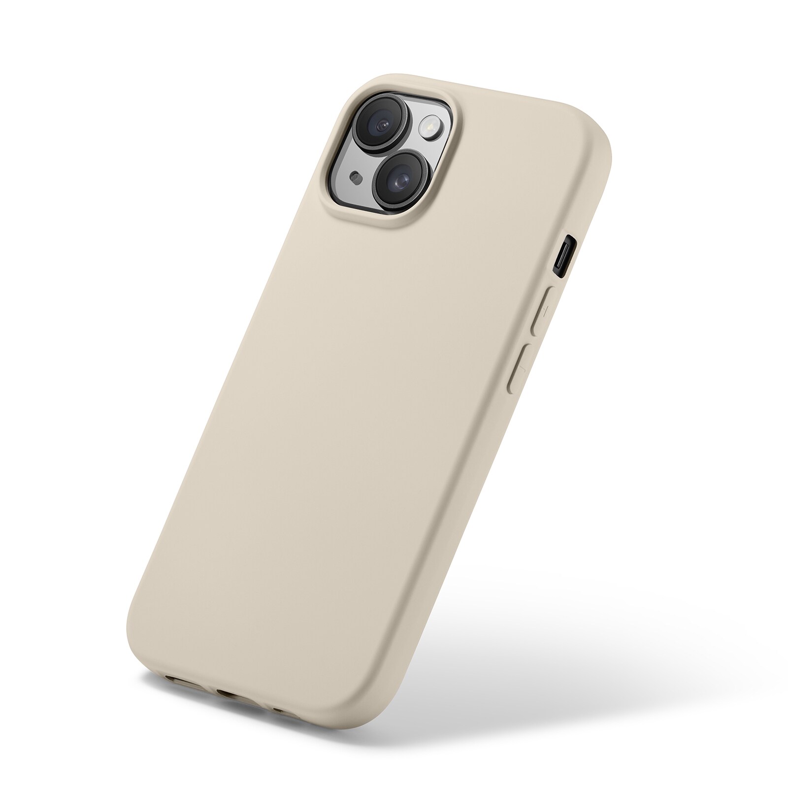 iPhone 15 Mobilcover i TPU, Beige