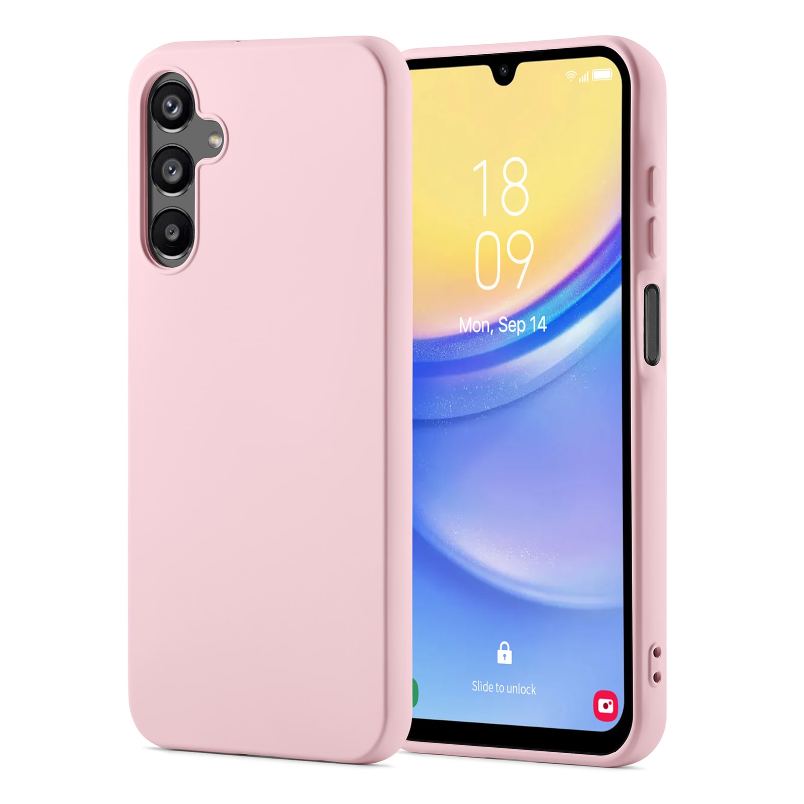Samsung Galaxy A15 Mobilcover i TPU, Lyserød