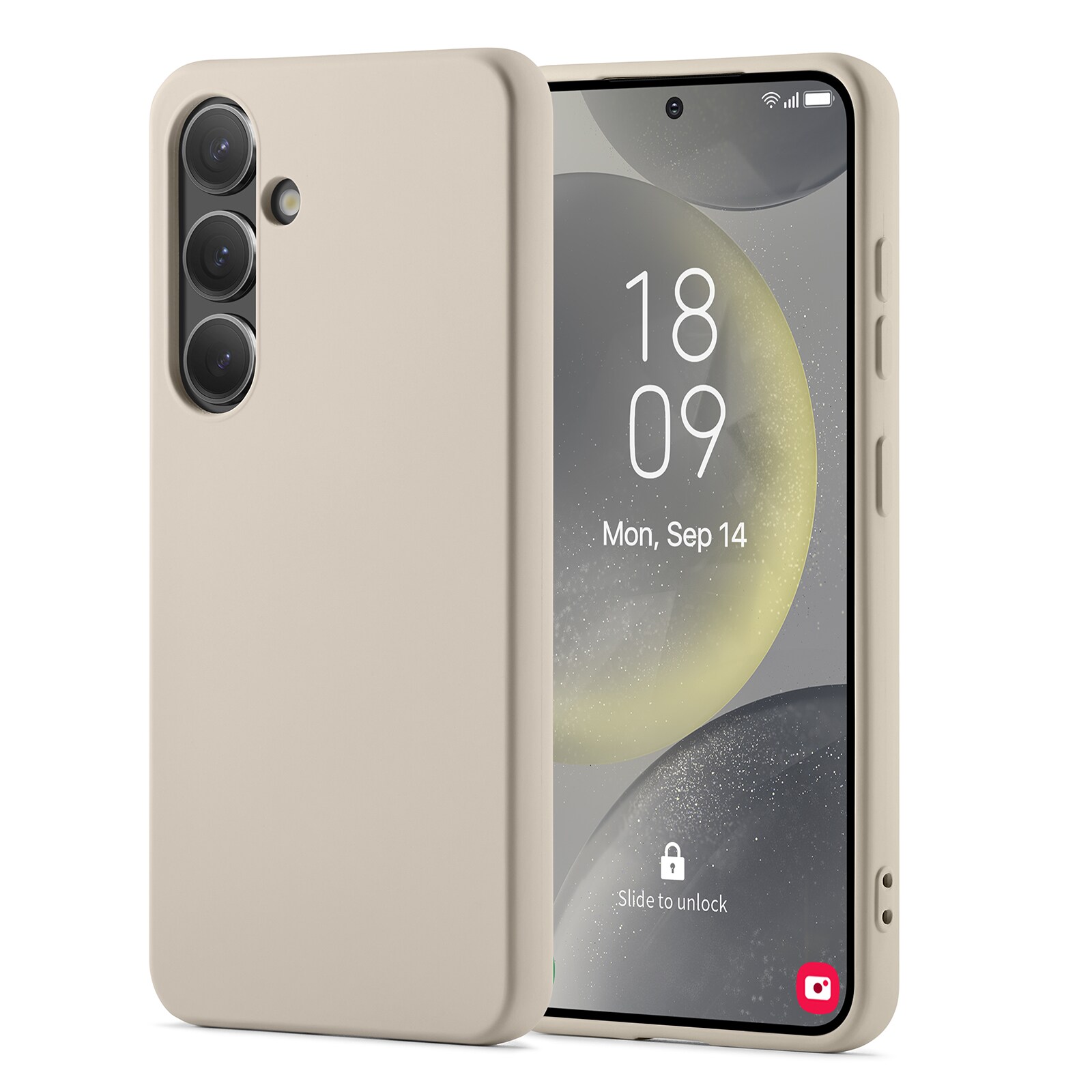 Samsung Galaxy S24 Mobilcover i TPU, Beige