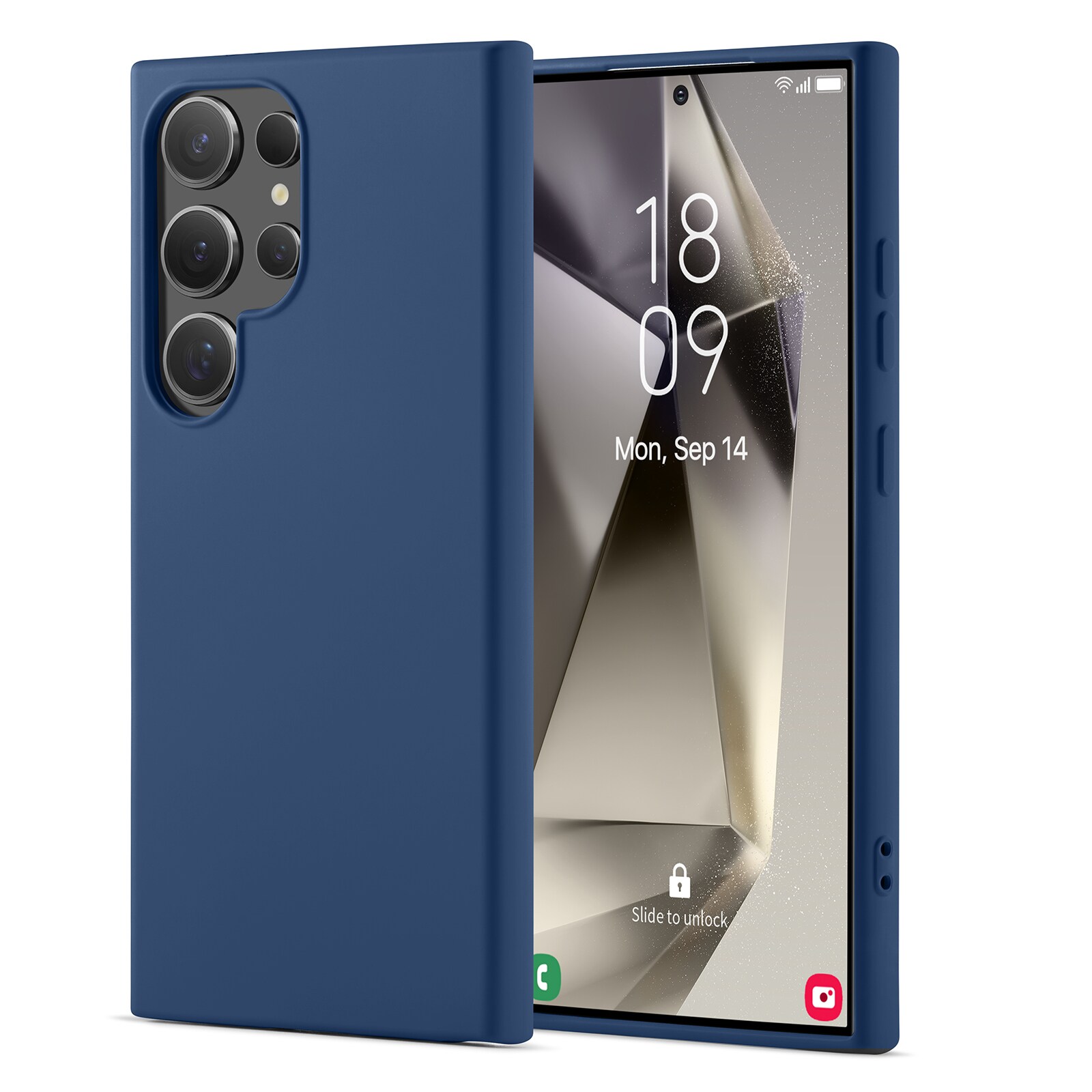 Samsung Galaxy S24 Ultra Mobilcover i TPU, Mørkeblå