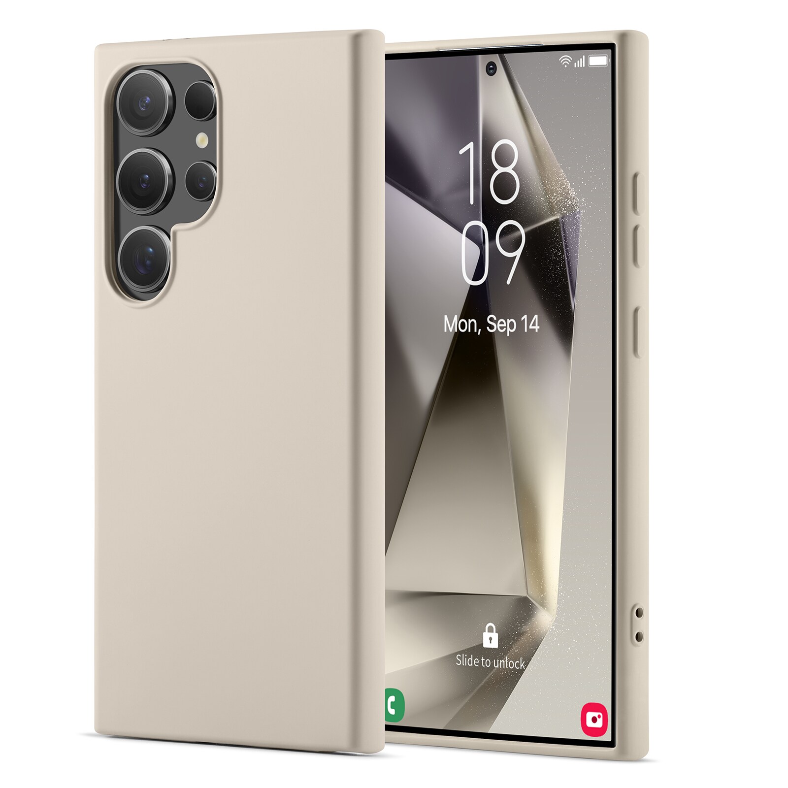 Samsung Galaxy S24 Ultra Mobilcover i TPU, Beige