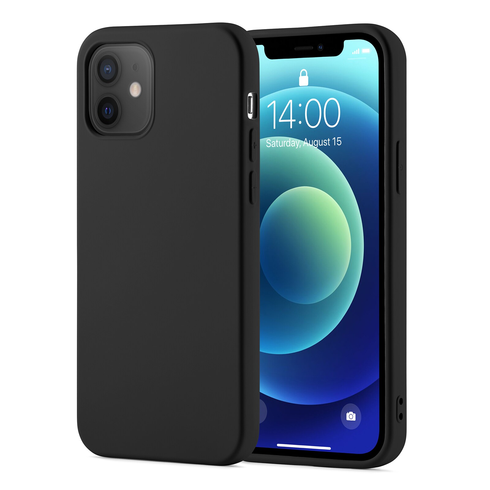iPhone 12/iPhone 12 Pro Mobilcover i TPU, Sort