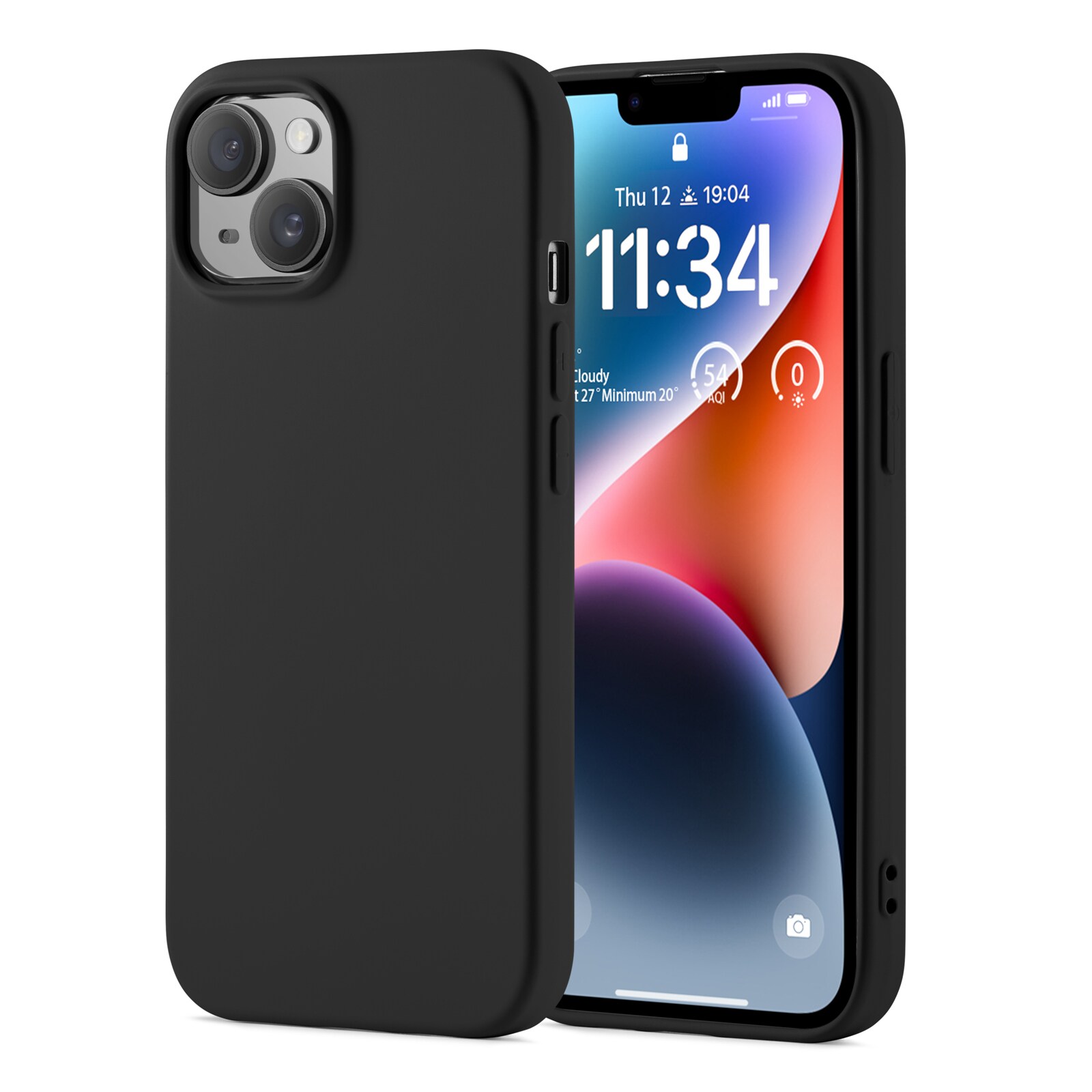 iPhone 14 Mobilcover i TPU, Sort
