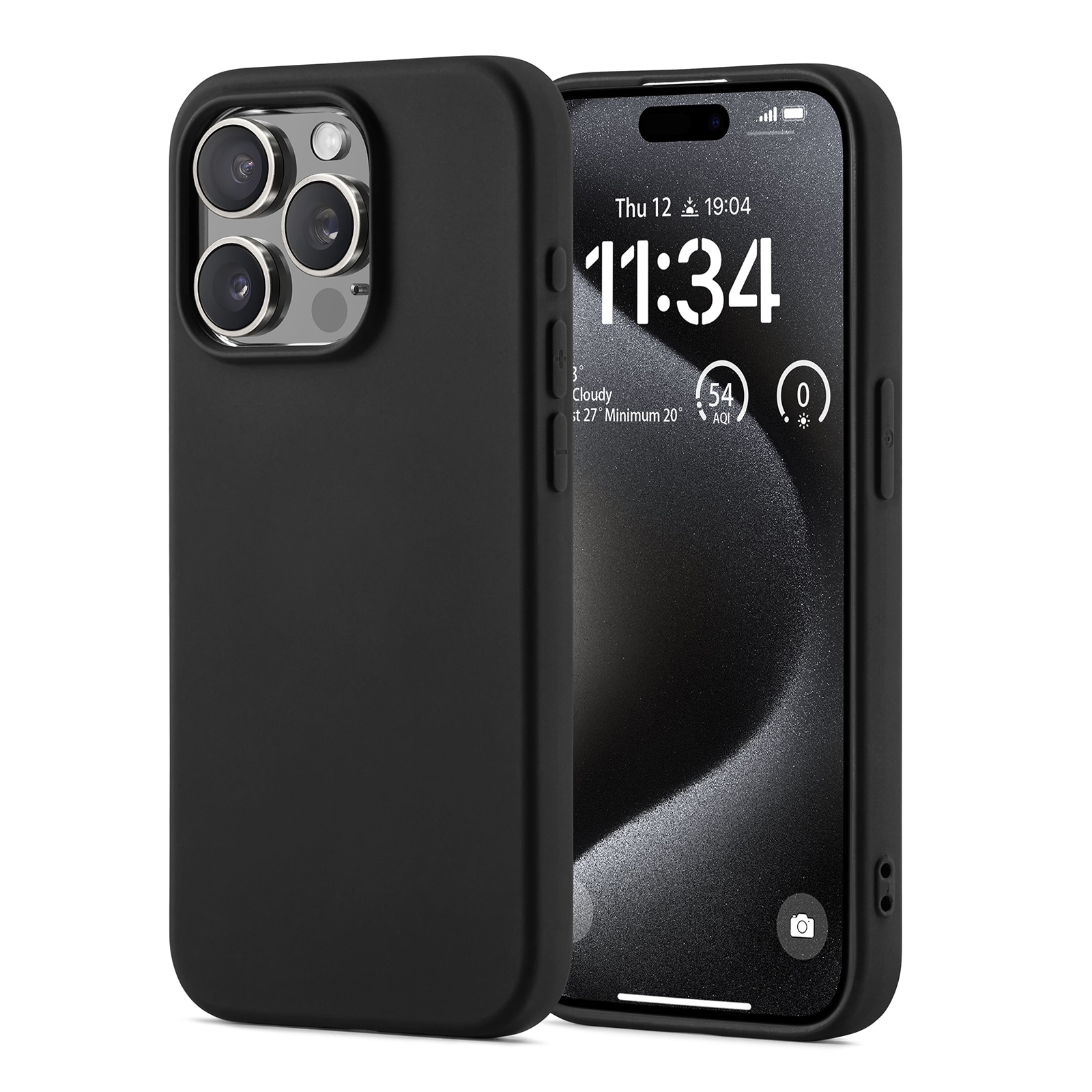 iPhone 15 Pro MagSafe mobilcover i TPU, Sort