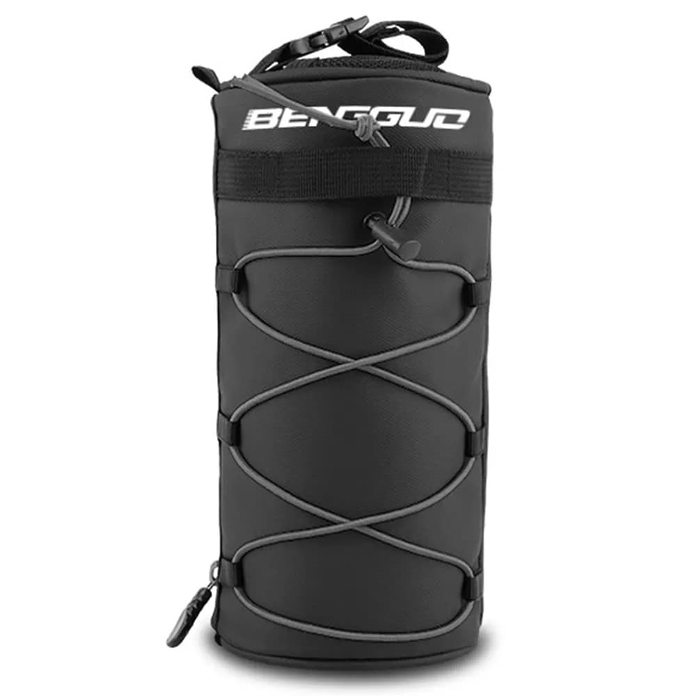 Praktisk cykeltaske til styret, Sort