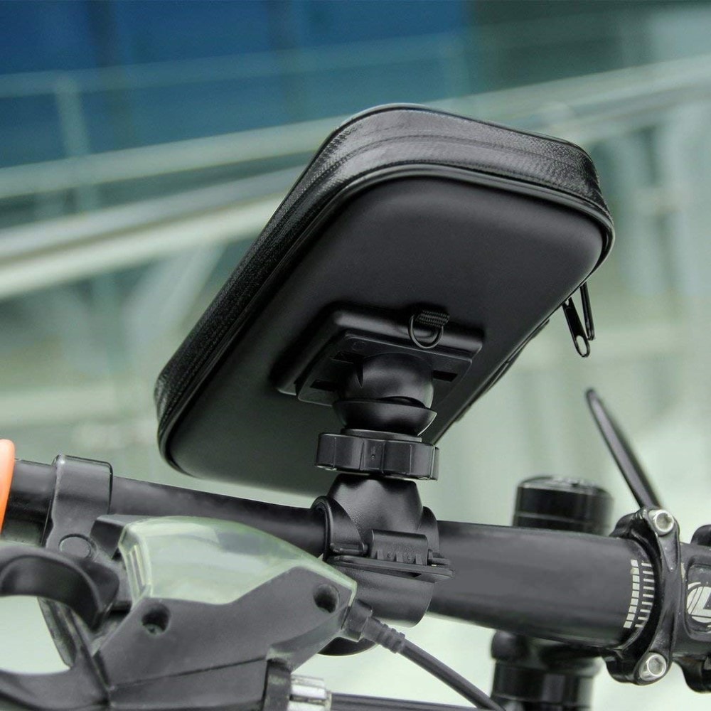 Vandtæt mobilholder til cykel/motorcykel L, Sort