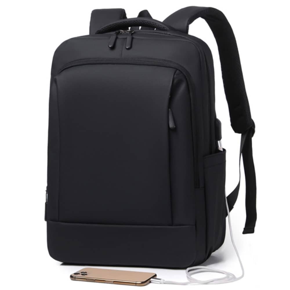 Laptoprygsæk 14" i nylon, Sort
