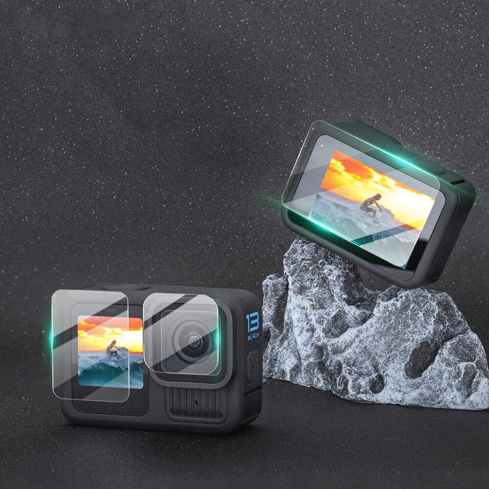 GoPro Hero 13 skærmbeskytter & linsebeskytter i hærdet glas