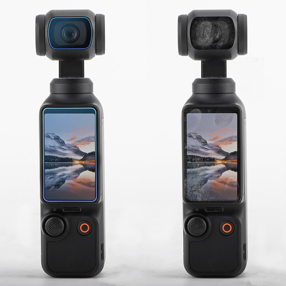 DJI Osmo Pocket 3 skærmbeskytter & linsebeskytter i hærdet glas