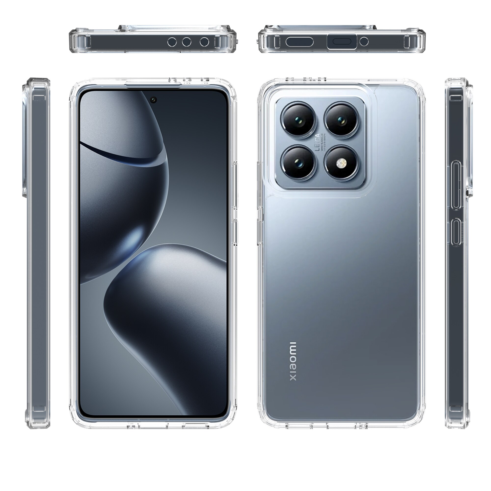 Xiaomi 14T Crystal Hybrid-cover, Gennemsigtig