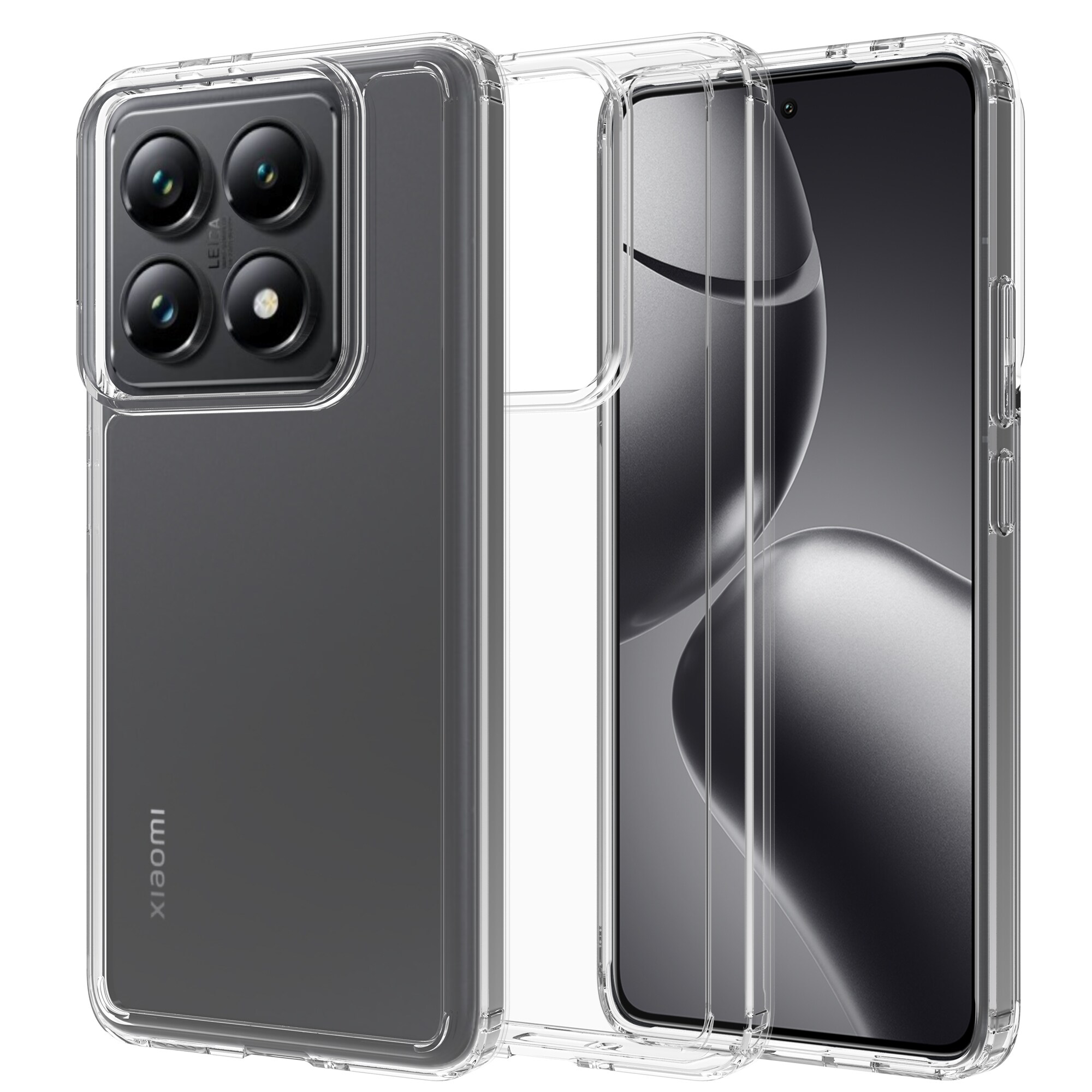 Xiaomi 14T Pro Crystal Hybrid-cover, Gennemsigtig