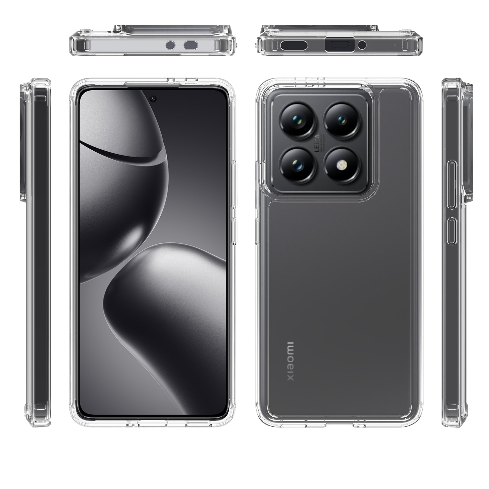 Xiaomi 14T Pro Crystal Hybrid-cover, Gennemsigtig