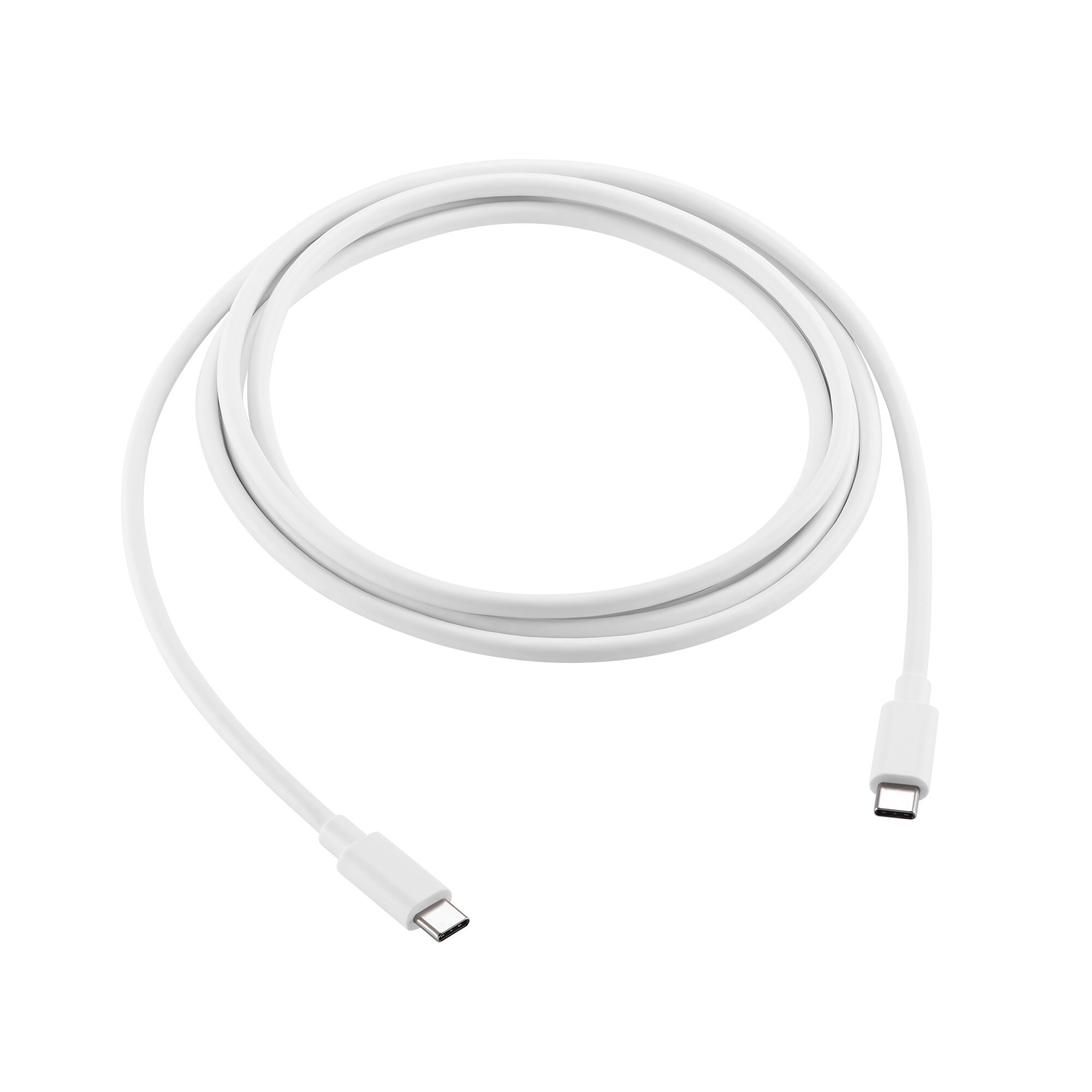Opladningskabel USB-C til USB-C 2m, Hvid