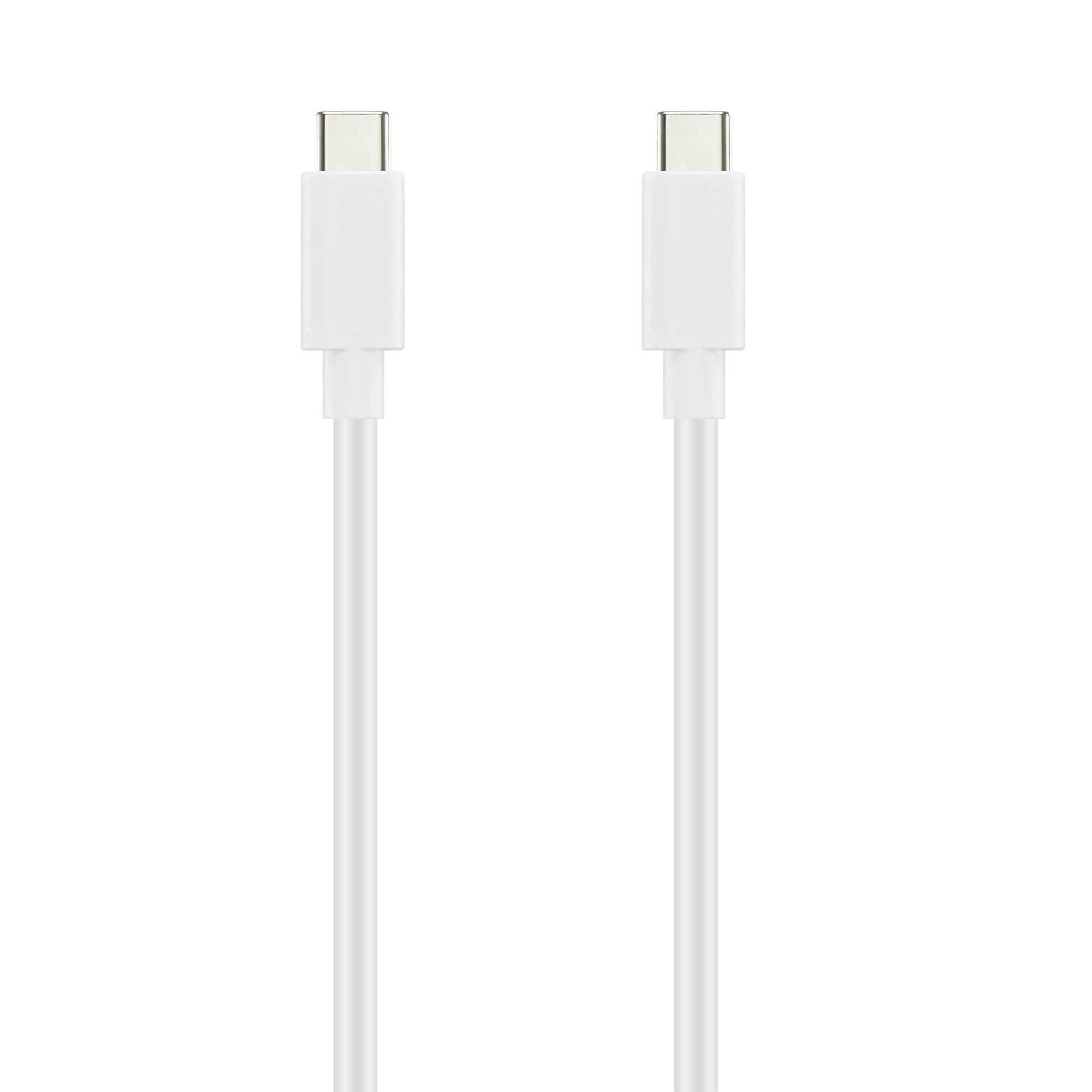 Opladningskabel USB-C til USB-C 2m, Hvid