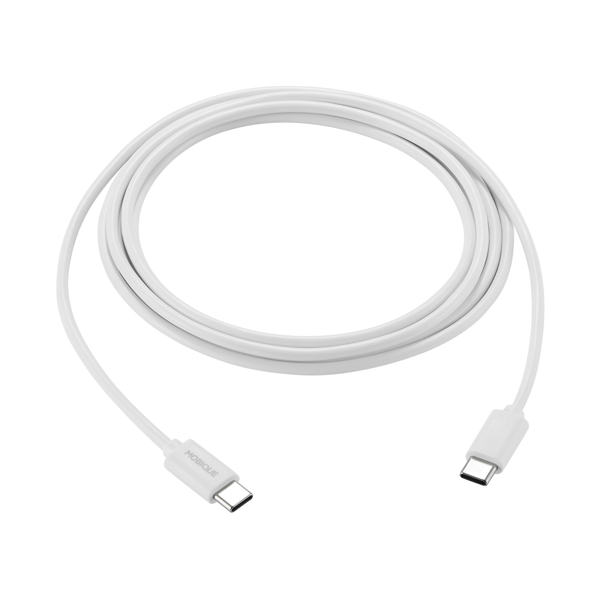Opladningskabel USB-C til USB-C 2m, Hvid