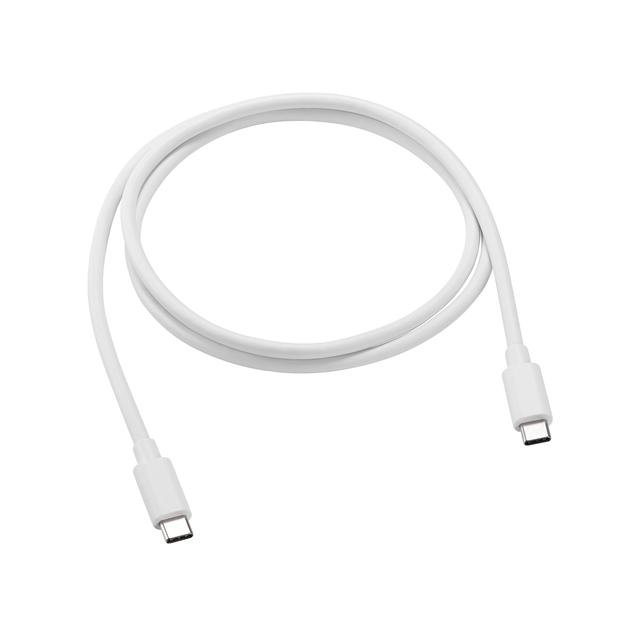 Opladningskabel USB-C til USB-C 1m, Hvid
