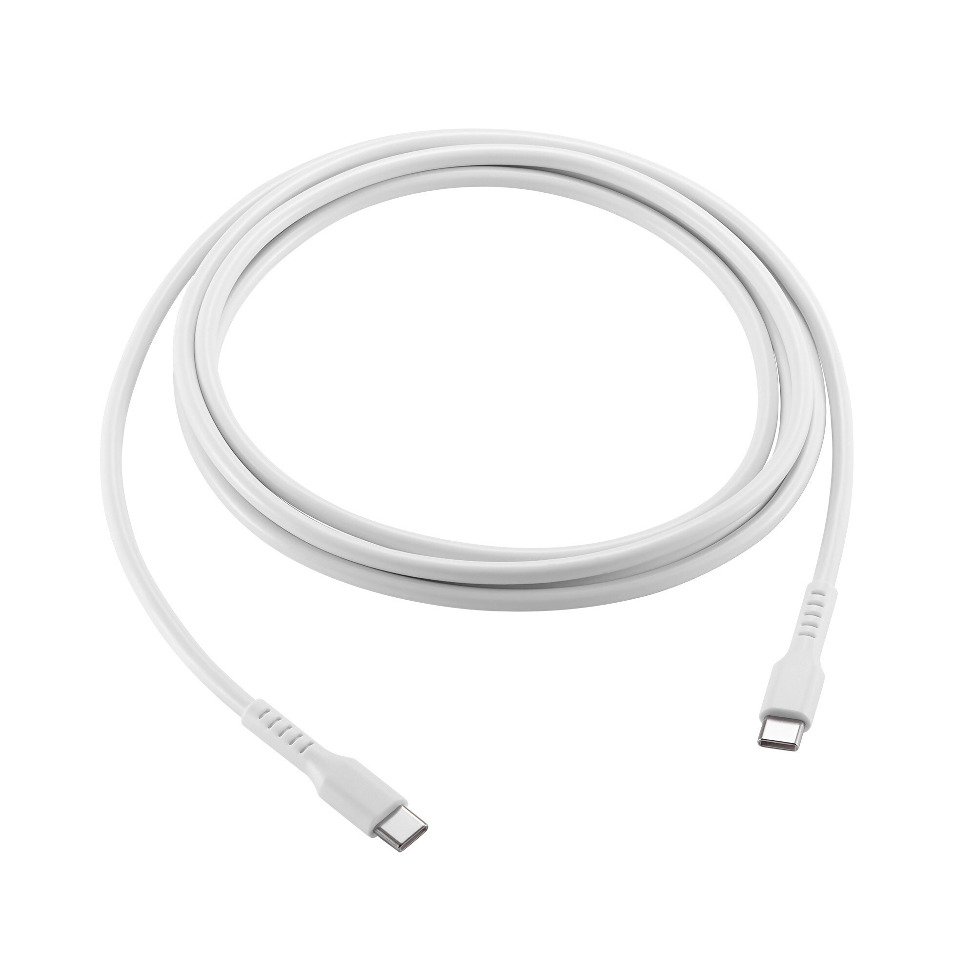 Opladningskabel 240W USB-C til USB-C 2m, Hvid