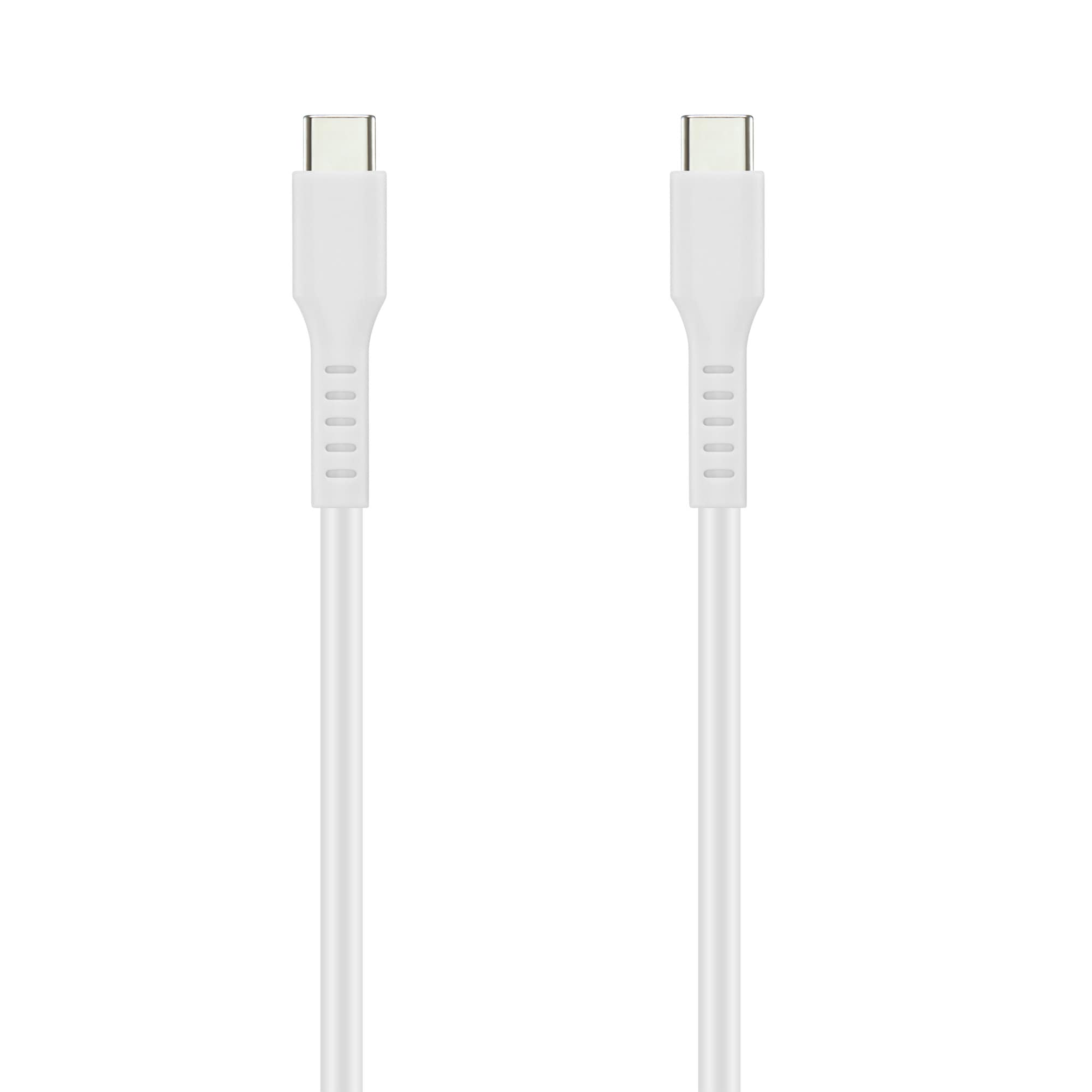 Opladningskabel 240W USB-C til USB-C 2m, Hvid
