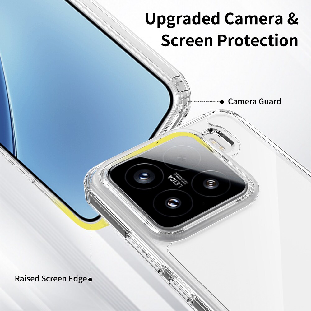 Xiaomi 15 Crystal Hybrid-cover, Gennemsigtig