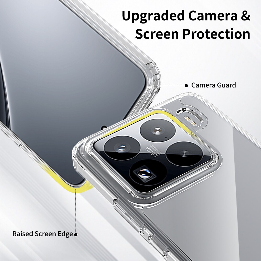 Xiaomi 15 Pro Crystal Hybrid-cover, Gennemsigtig