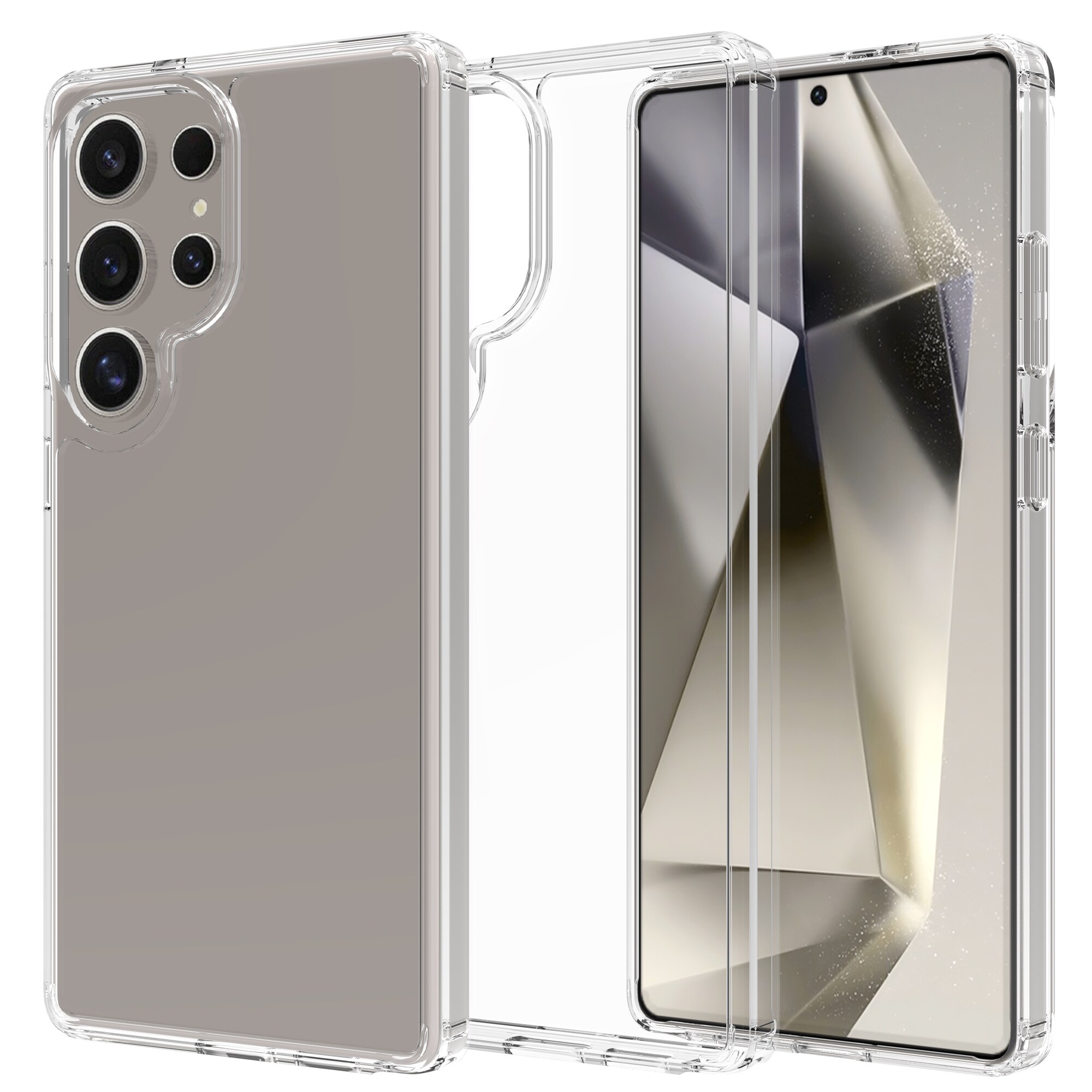 Samsung Galaxy S25 Ultra Crystal Hybrid-cover, Gennemsigtig