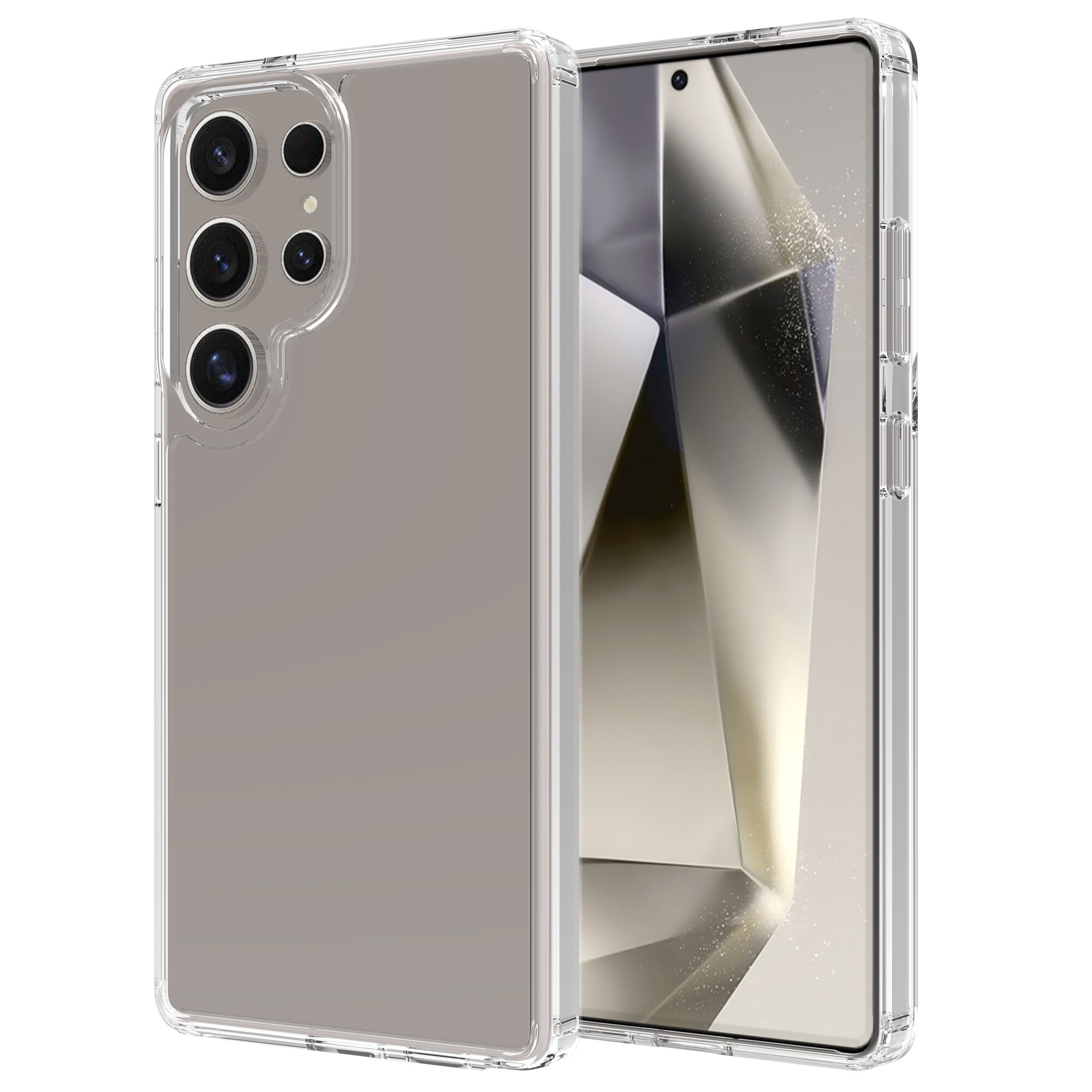 Samsung Galaxy S25 Ultra Crystal Hybrid-cover, Gennemsigtig