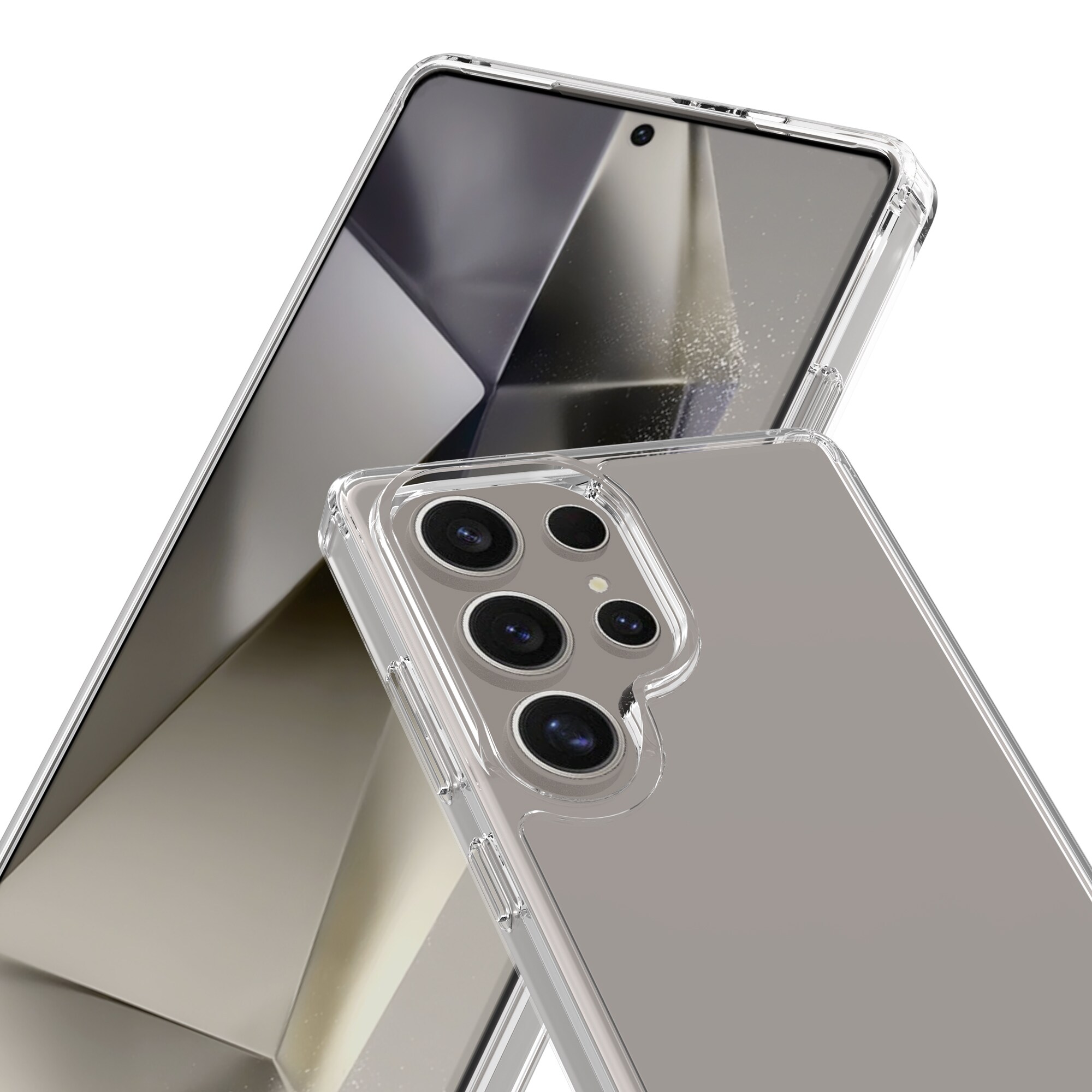 Samsung Galaxy S25 Ultra Crystal Hybrid-cover, Gennemsigtig