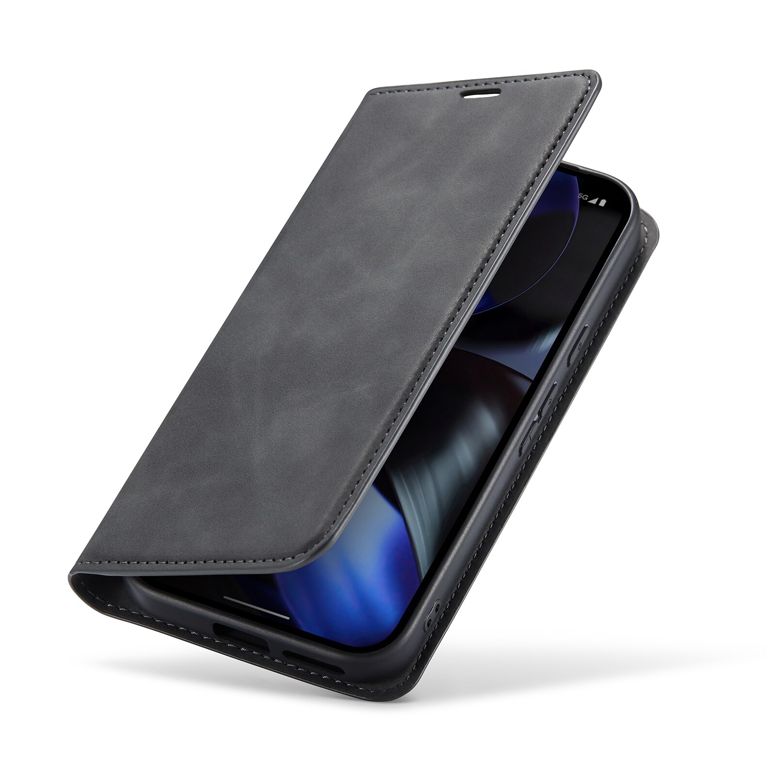Google Pixel 9a Slankt etui med kortholder, Sort