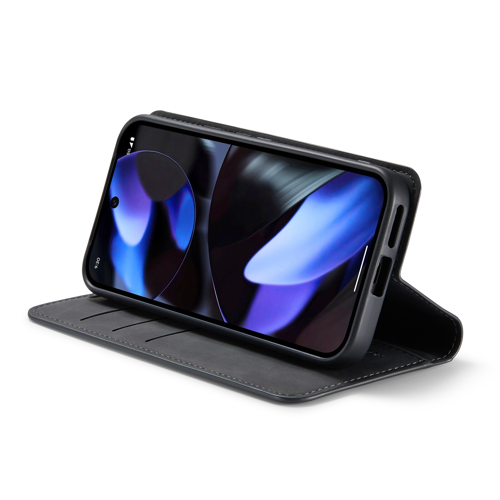 Google Pixel 9a Slankt etui med kortholder, Sort